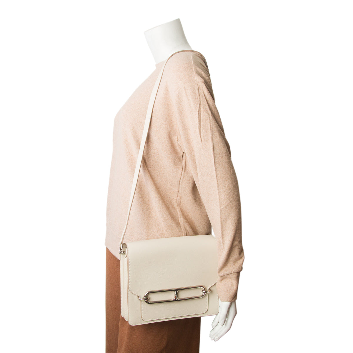 Hermes Beton Veau Evercolor Sac Roulis 23 w/ Box & Receipt