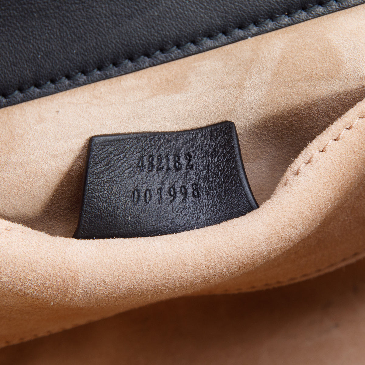 Gucci Black Calfskin Studded Small Padlock Shoulder Bag