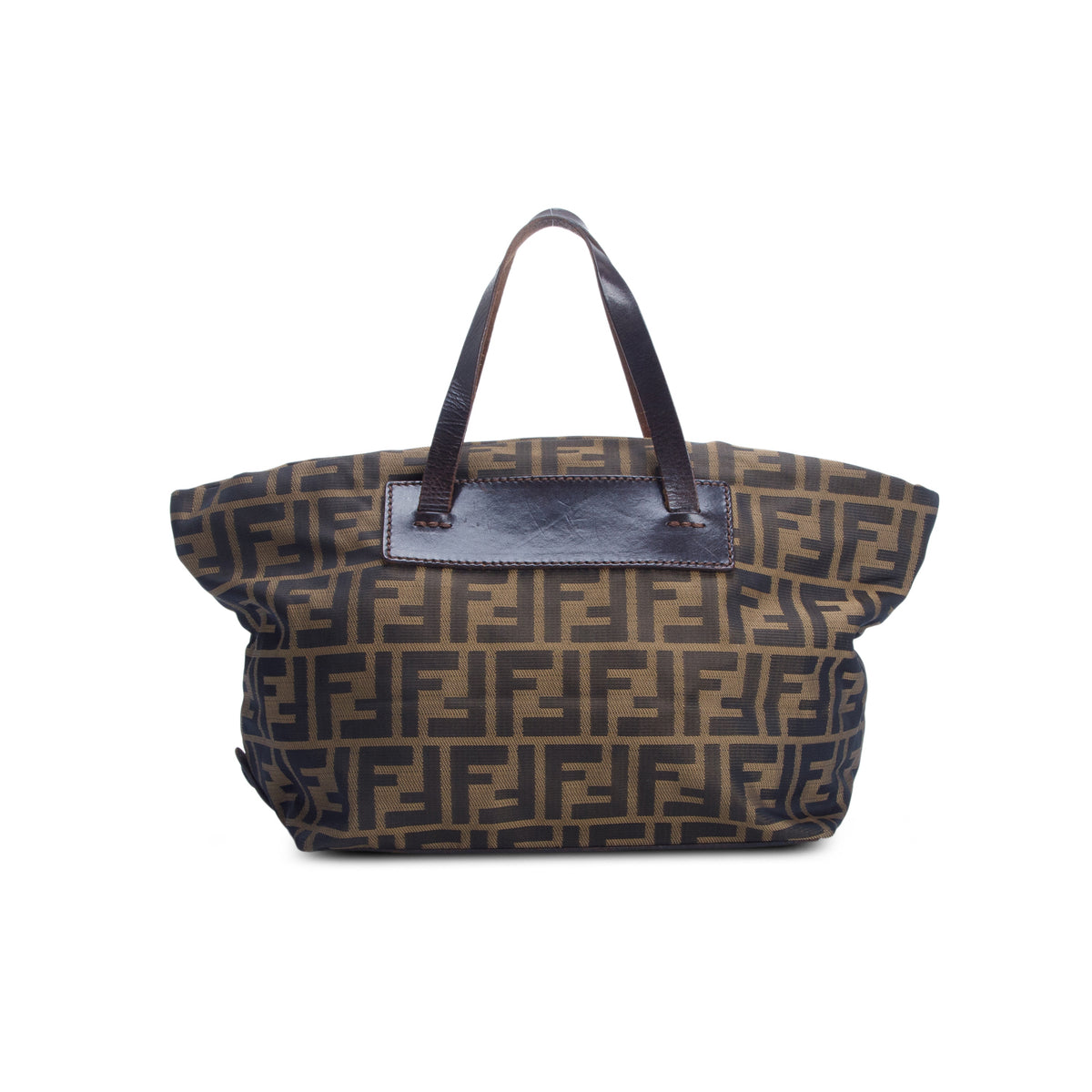 Fendi Brown Zucca FF Canvas Small Foldable Tote