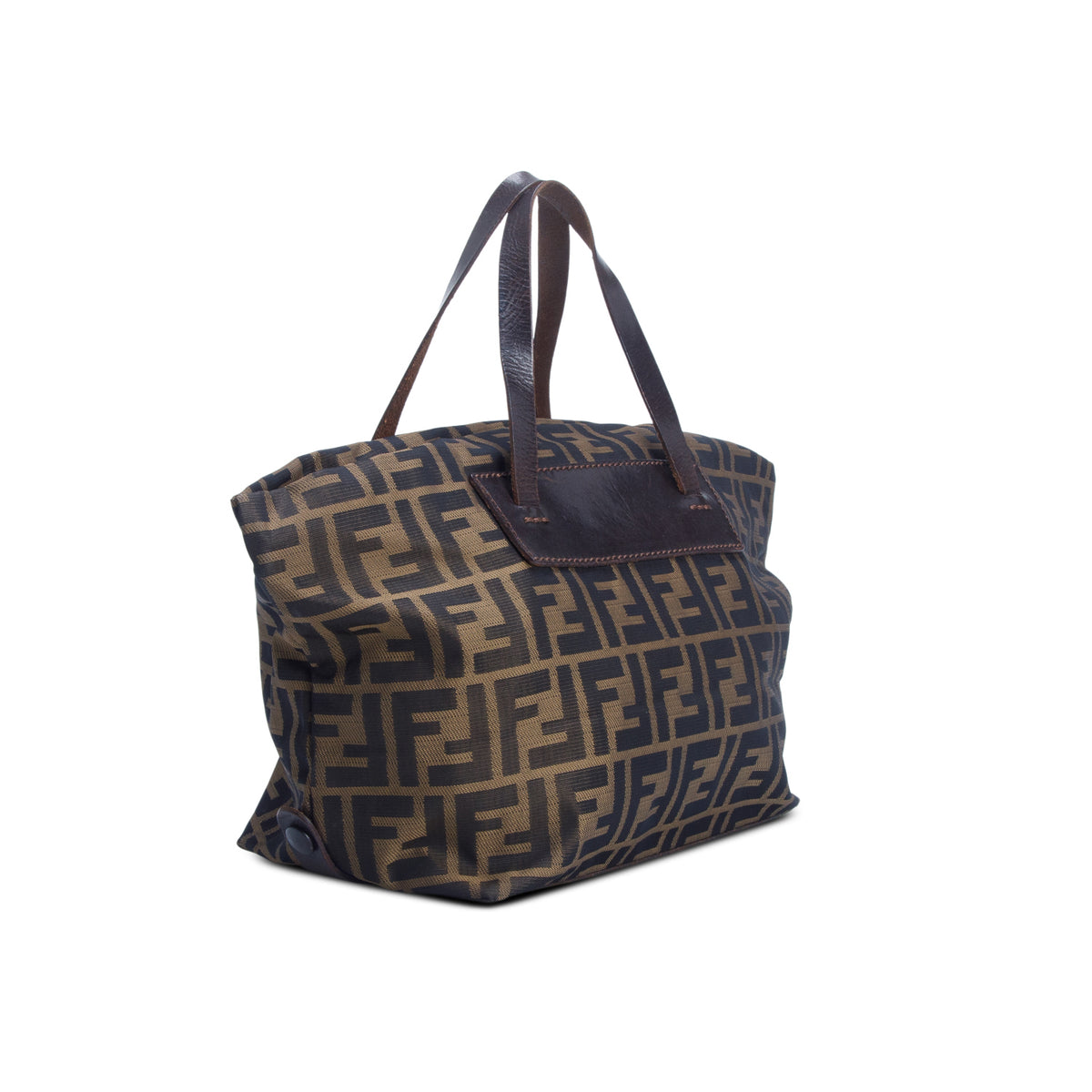 Fendi Brown Zucca FF Canvas Small Foldable Tote