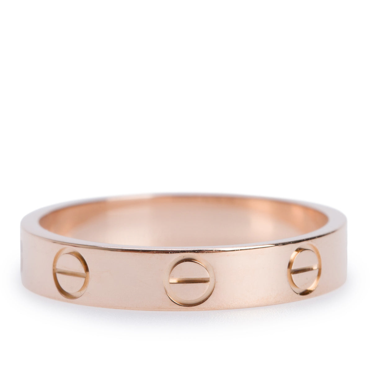 Cartier 2024 18k Rose Gold 3.6 MM Love Wedding Band Ring, Size 52 6 w/ Box & Certificate