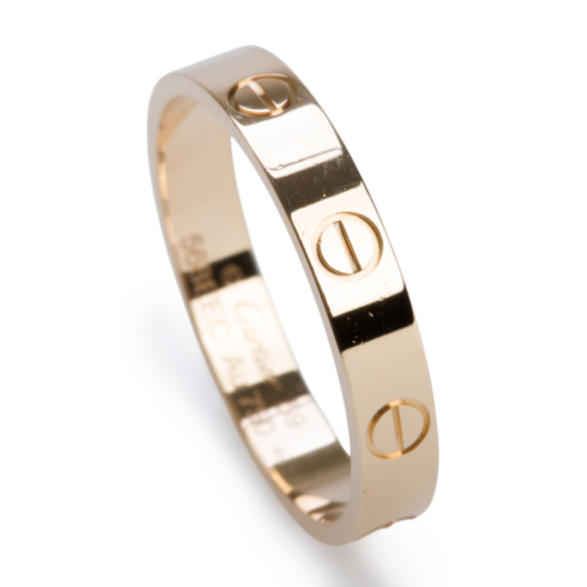 Cartier 2025 18k Yellow Gold 3.6 mm Love Wedding Band Ring, Small Model Size 59 8.75 w/ Receipt & Certificate