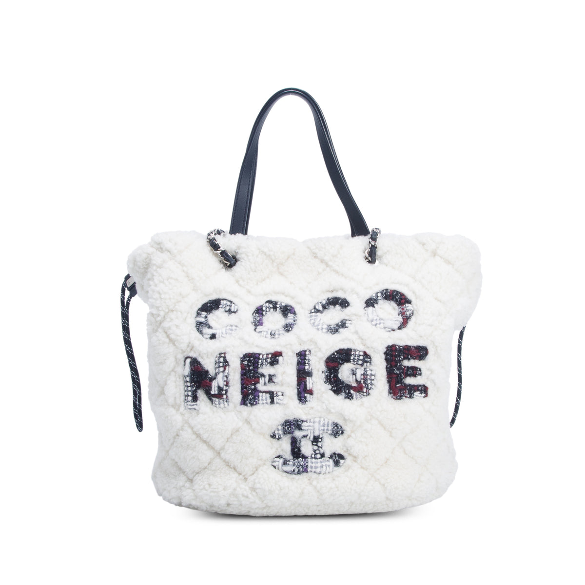 Chanel Cream Shearling Coco Neige Tote