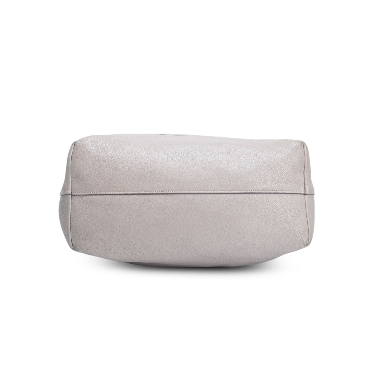 Prada Taupe Vitello Daino Leather Pocket Zip Tote w/ Strap