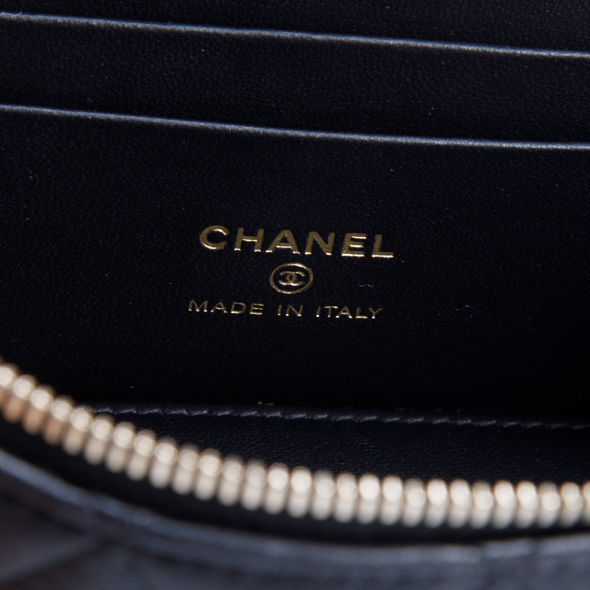 Chanel Black Lambskin Quilted Small Vanity Heart Coco Crush Bag