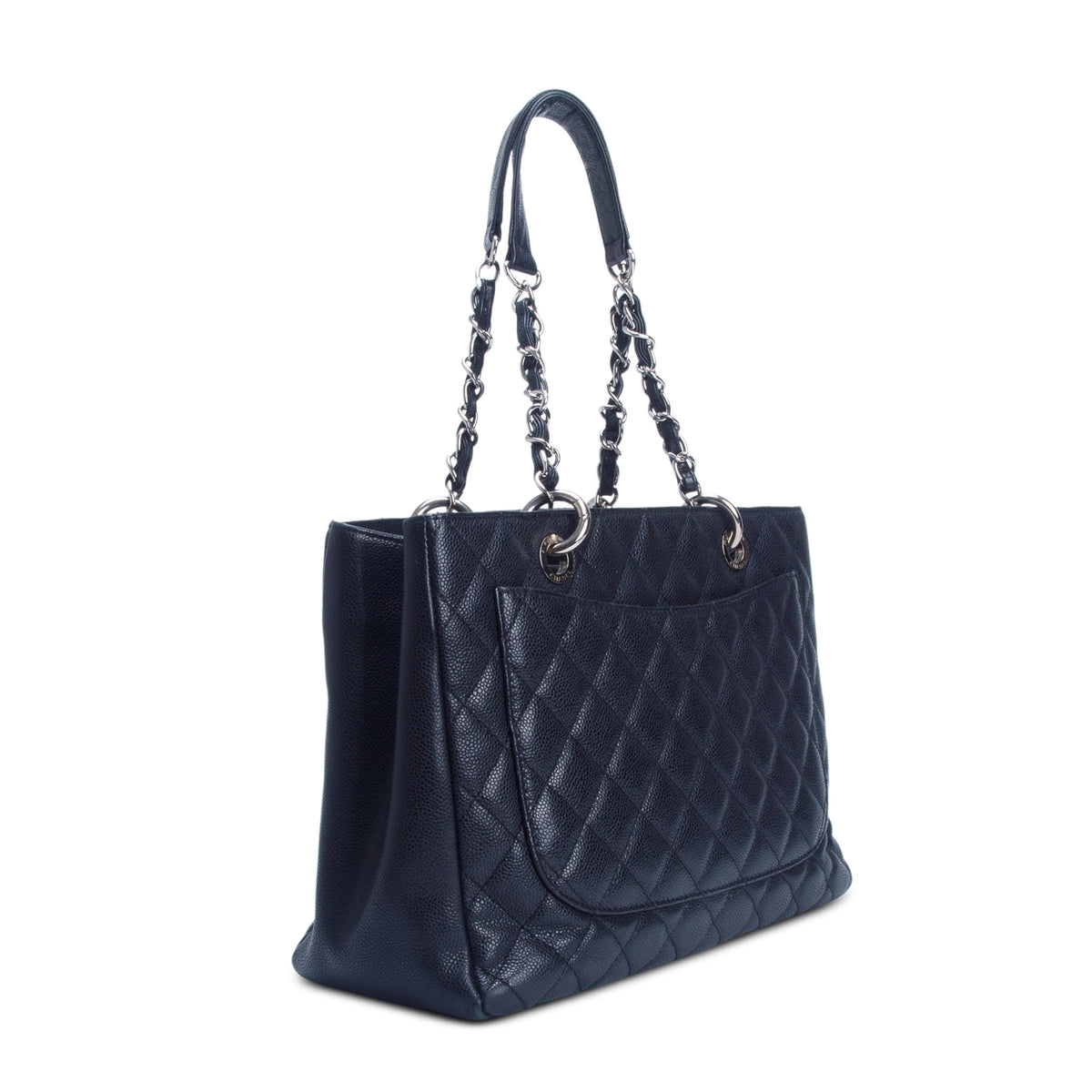 Chanel Black Caviar Leather Grand Shopping Tote (GST) w/ Authenticity Card