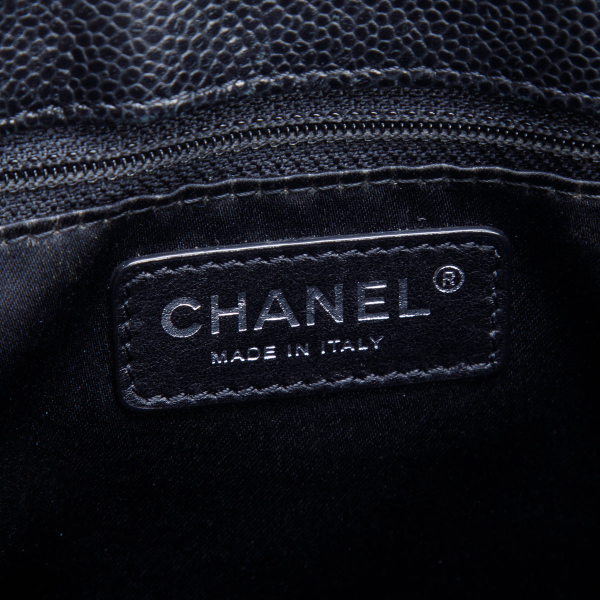 Chanel Black Caviar Leather Grand Shopping Tote (GST) w/ Authenticity Card