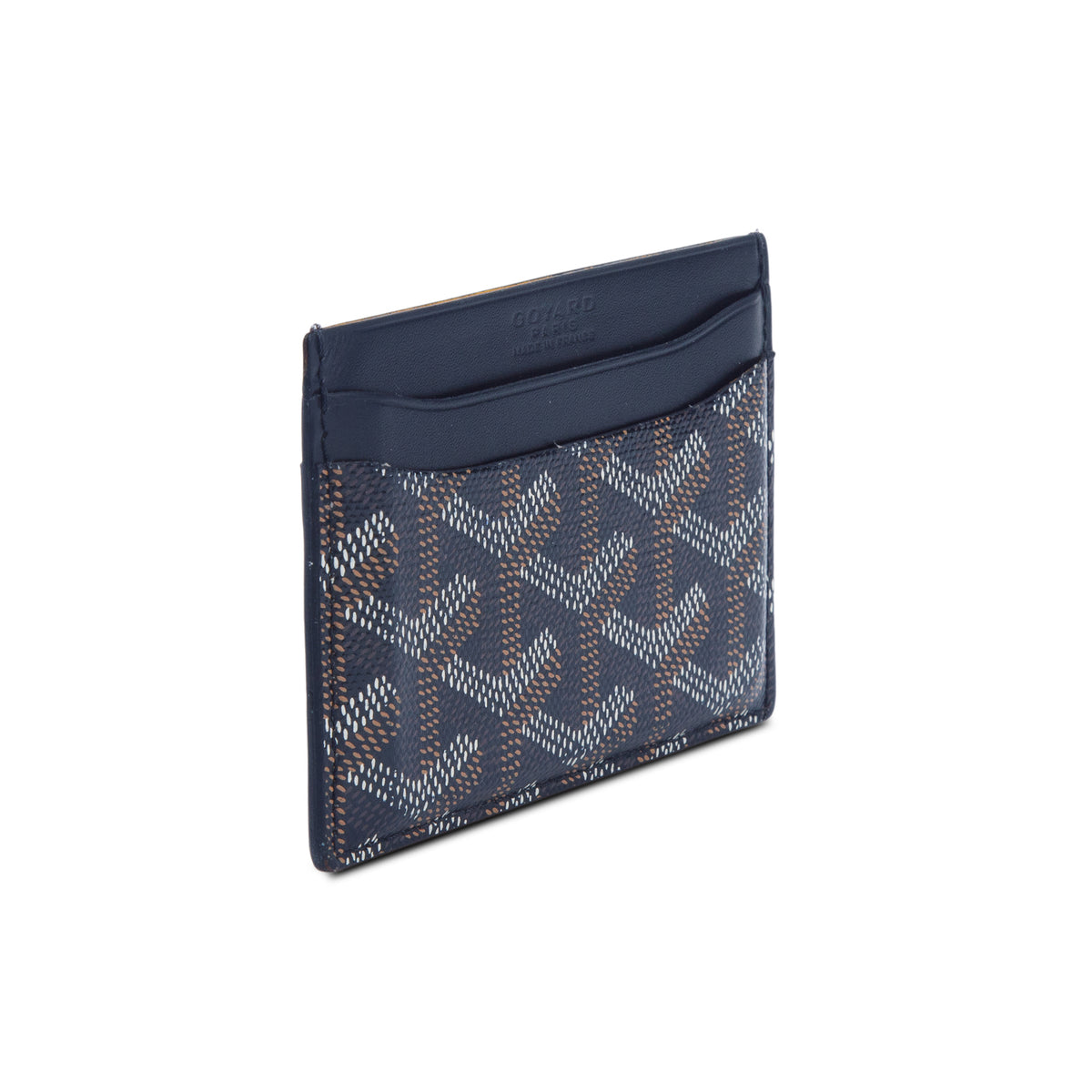 Goyard Black Leather & Coated Canvas Saint Sulpice Card Holder