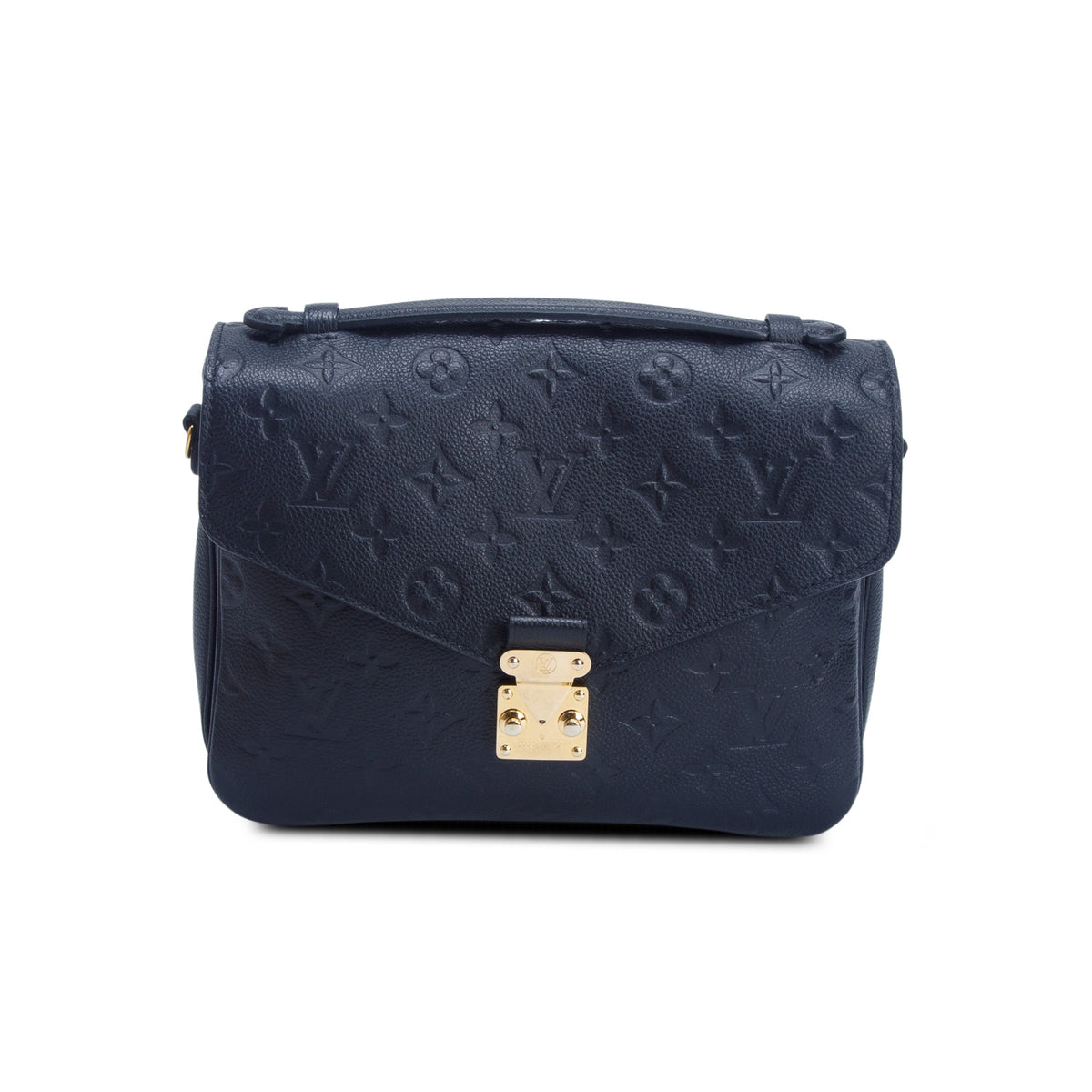 Louis Vuitton Black Monogram Empreinte Pochette Metis w/ Box, Strap & Receipt