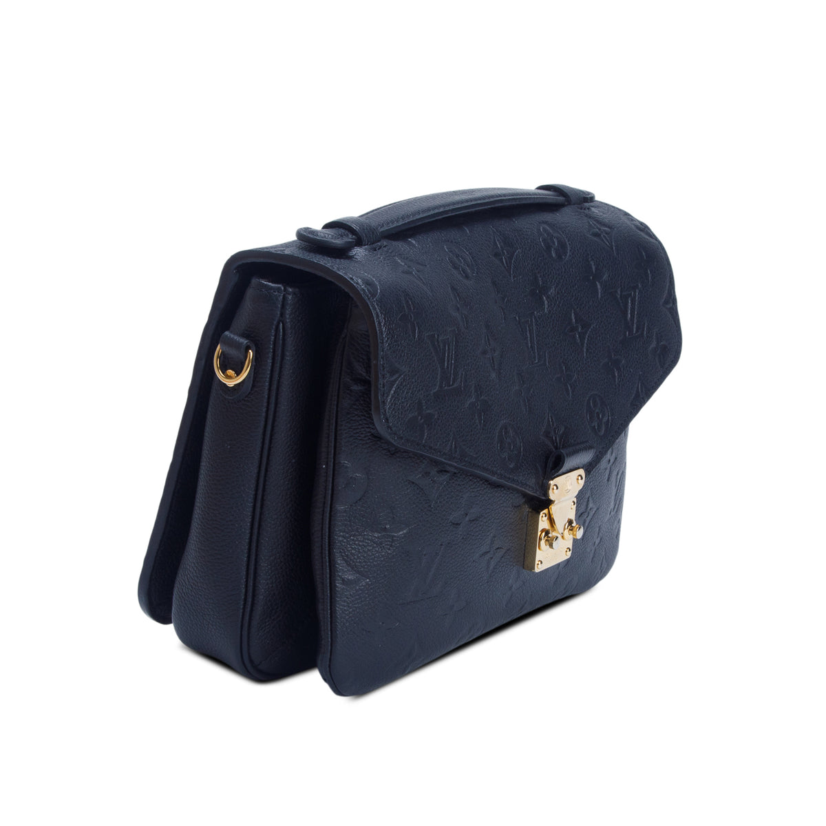 Louis Vuitton Black Monogram Empreinte Pochette Metis w/ Box, Strap & Receipt
