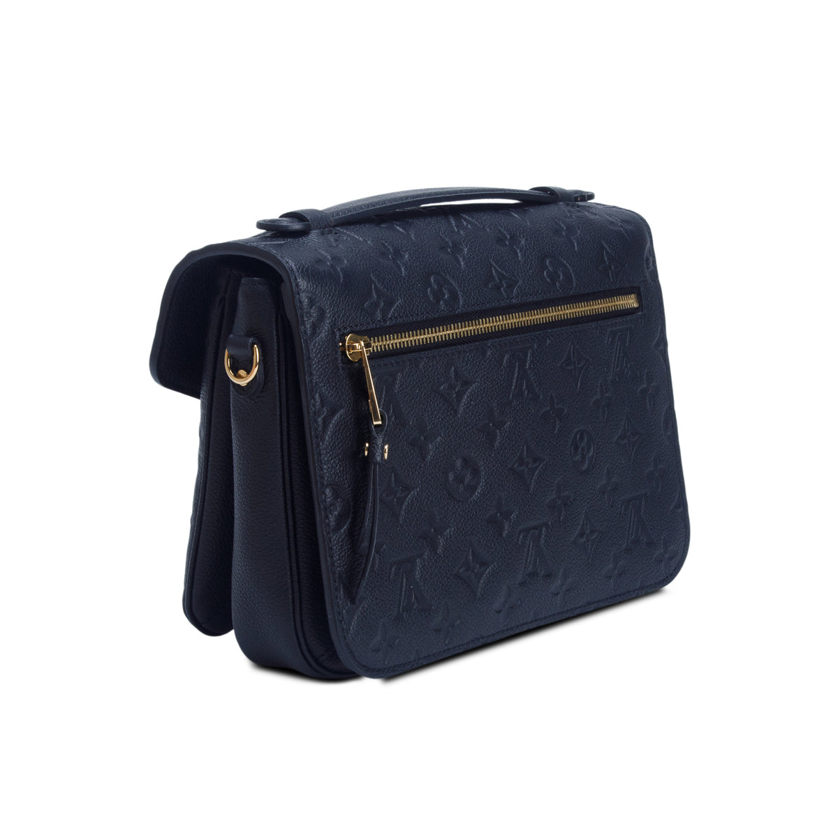 Louis Vuitton Black Monogram Empreinte Pochette Metis w/ Box, Strap & Receipt