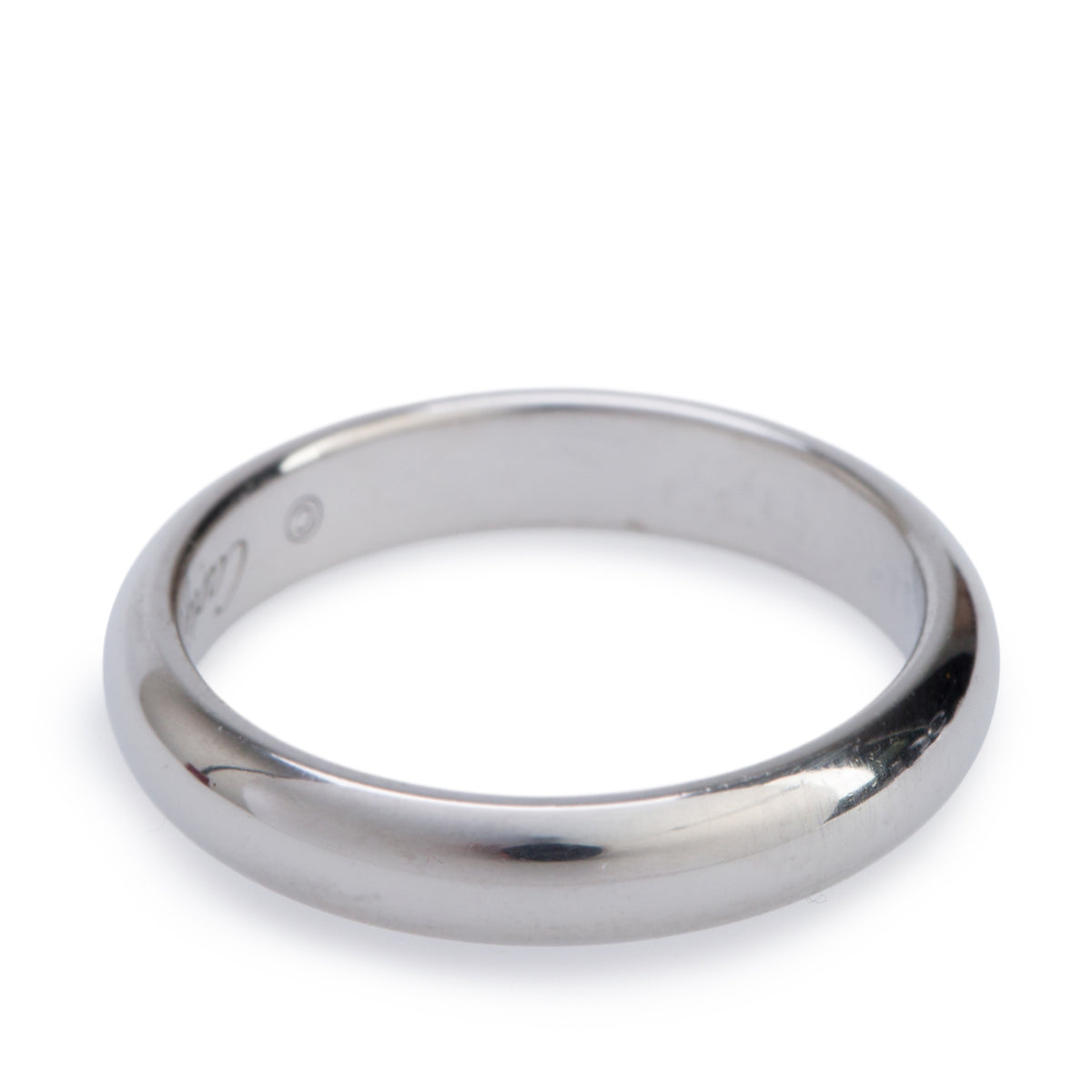 Cartier Platinum 1895 3.5 MM Wedding Band Ring, Size 51 5.75 w/ Box & Certificate