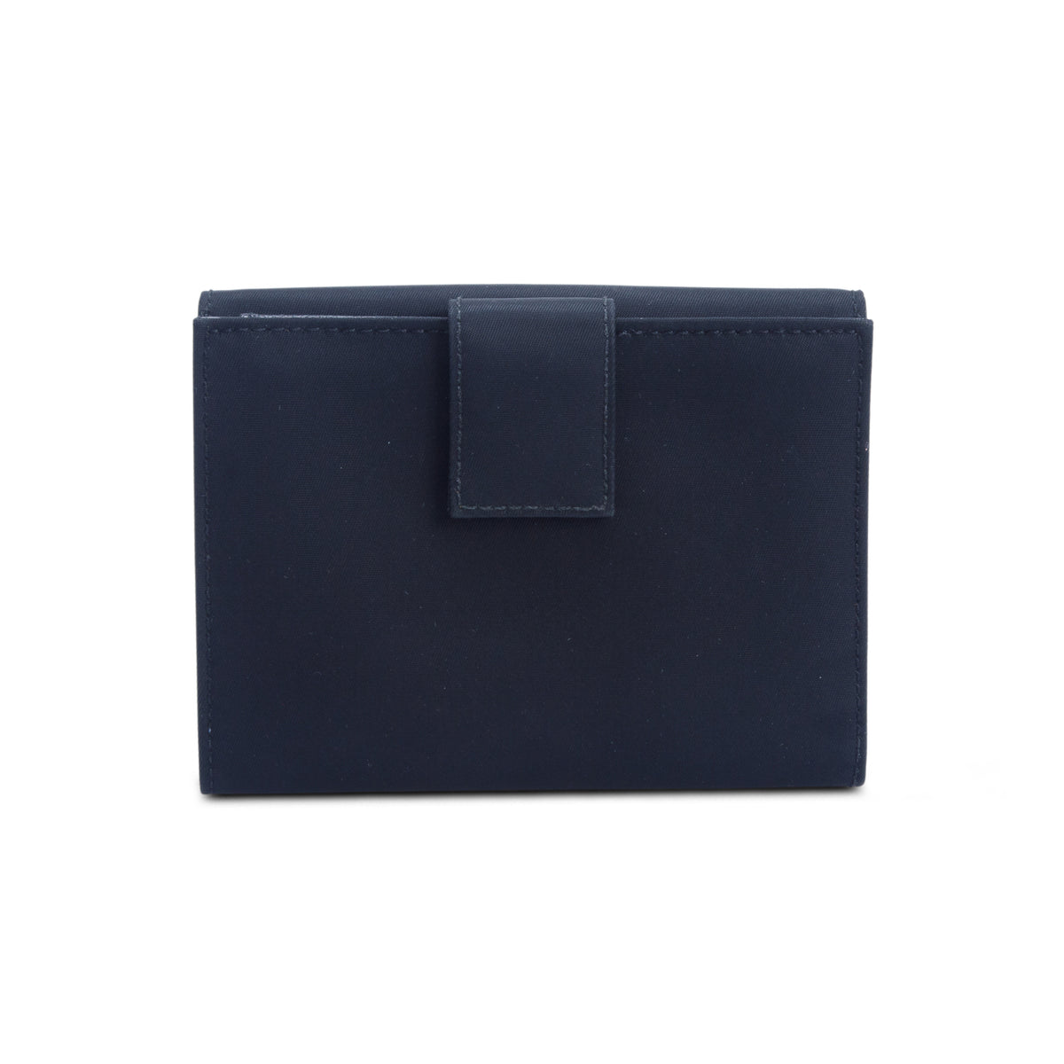 Prada Tessuto Nylon Saffiano Bi-Fold Compact Wallet
