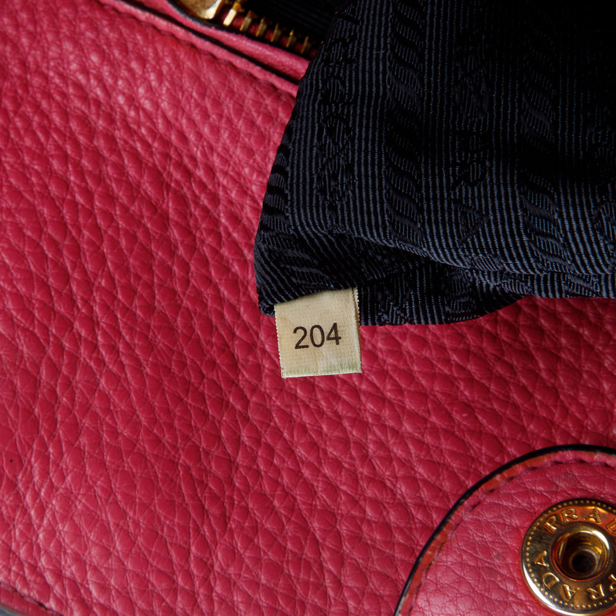 Prada Pink Vitello Daino Leather Pocket Zip Tote w/ Strap