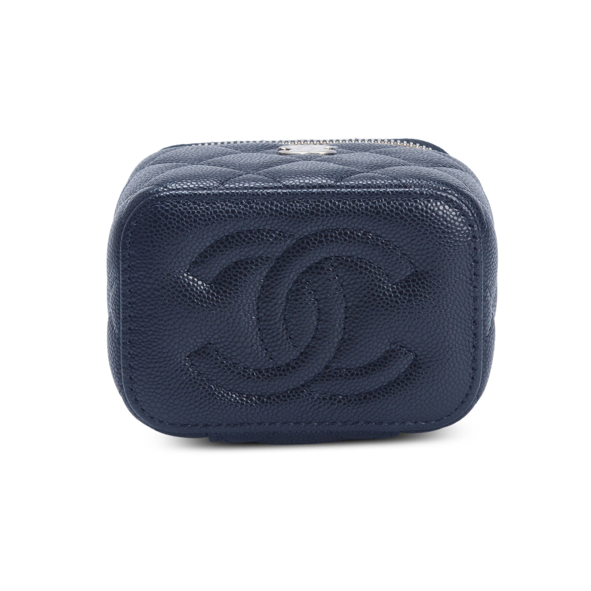 Chanel 2026 Black Quilted Caviar Mini Vanity Case w/ Box & Receipt