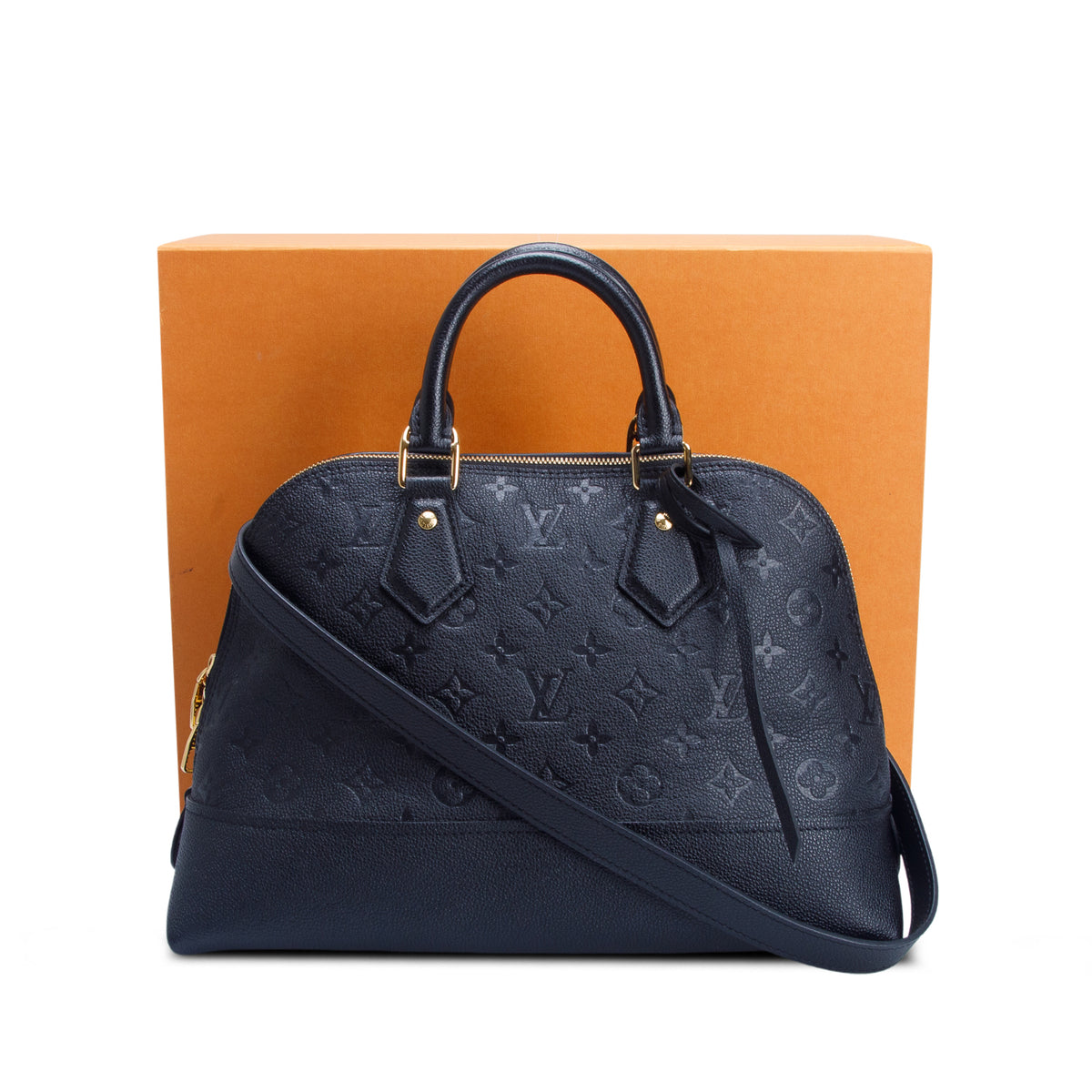 Louis Vuitton Black Monogram Empreinte Neo Alma PM w/ Box & Strap