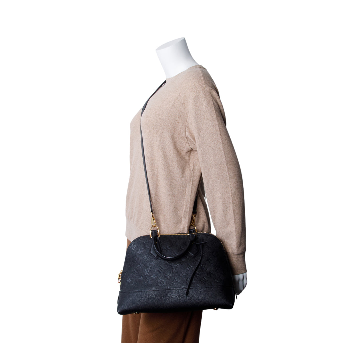 Louis Vuitton Black Monogram Empreinte Neo Alma PM w/ Box & Strap