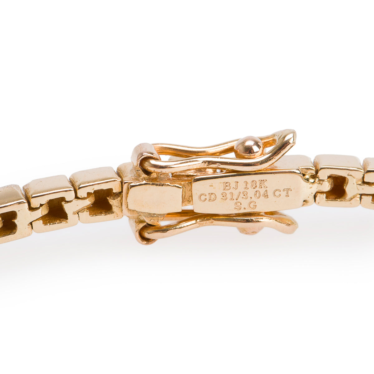 18k Yellow Gold 3.41 tcw. Diamond Tennis Bracelet