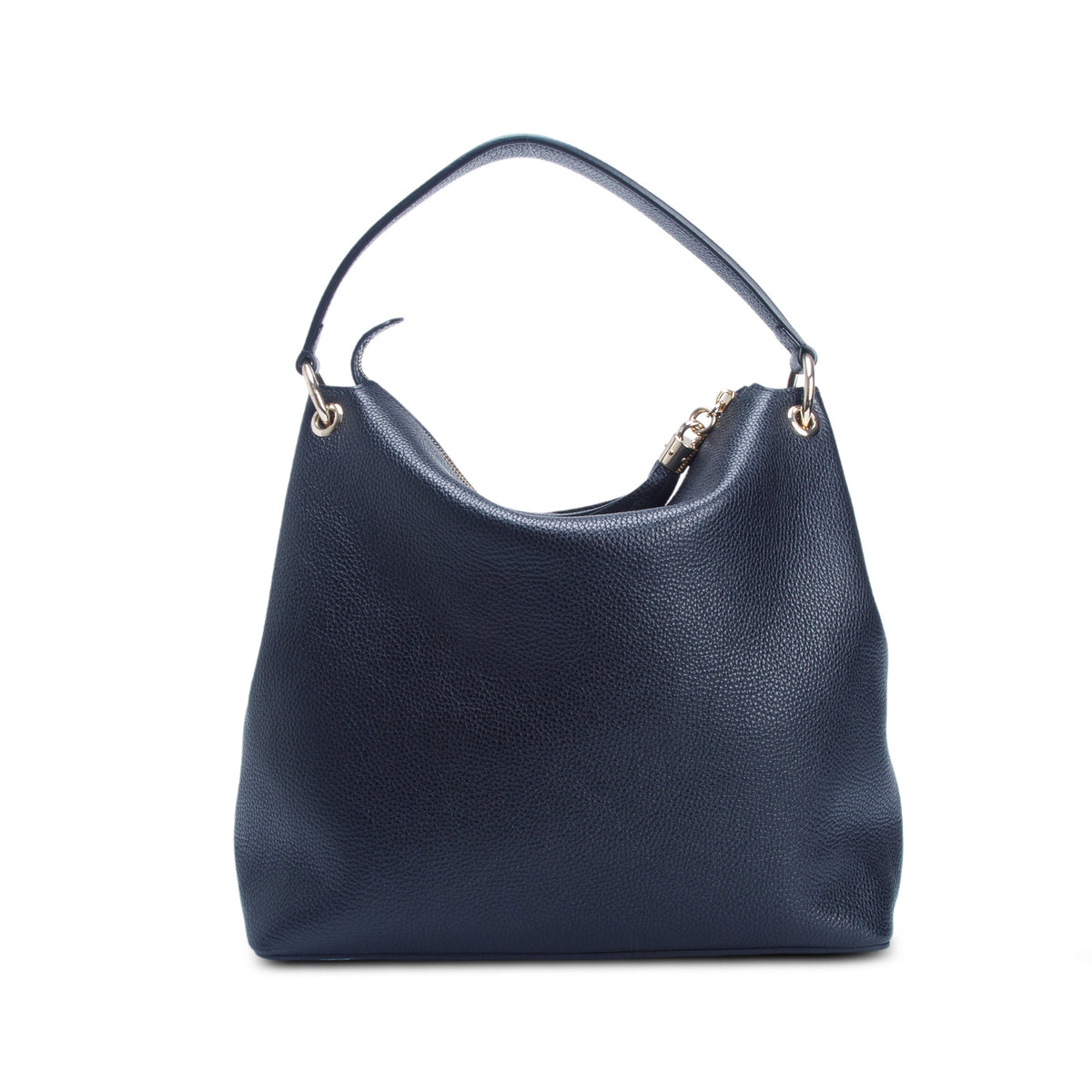 Gucci Black Pebbled Calfskin Leather Convertible Soho Hobo Bag w/ Box