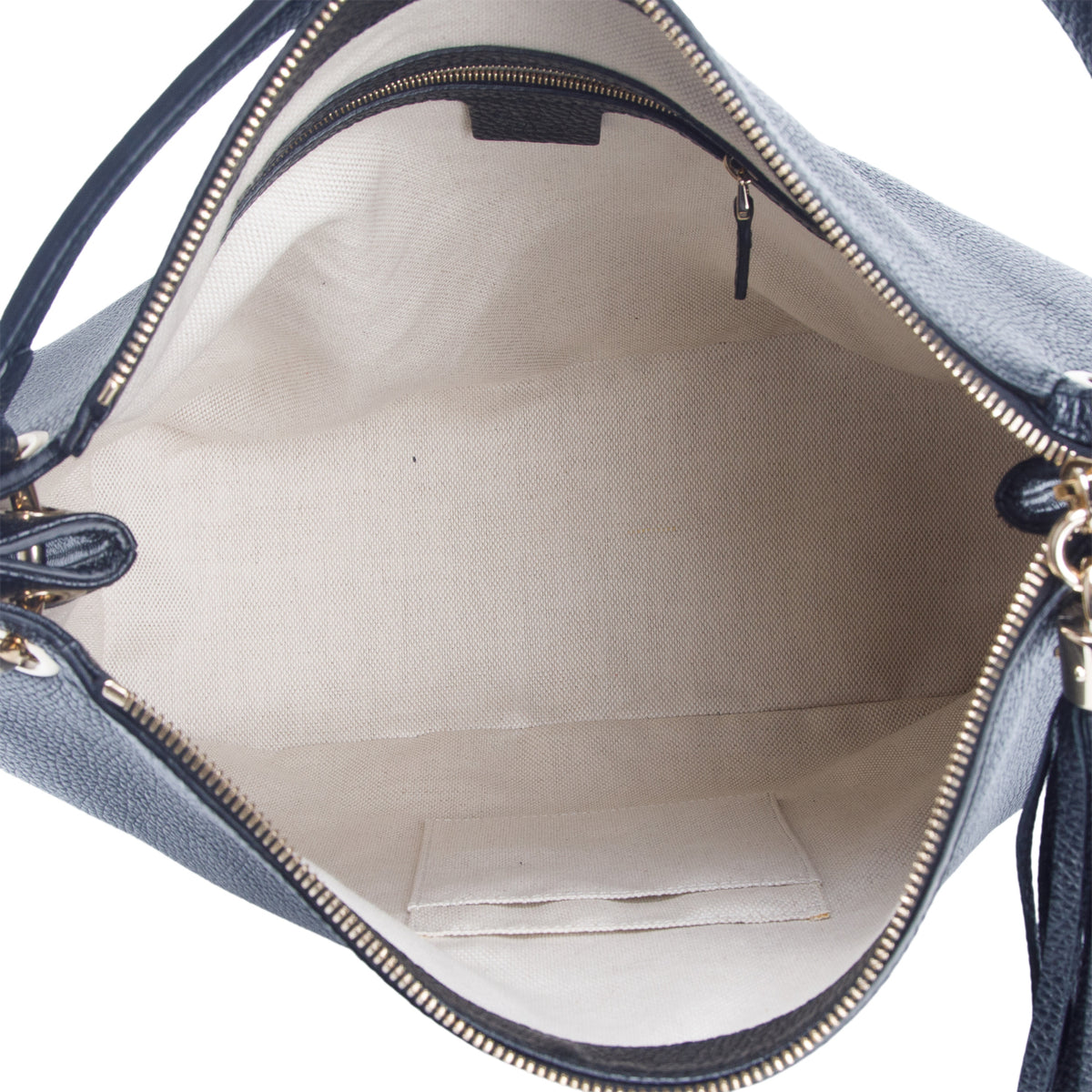 Gucci Black Pebbled Calfskin Leather Convertible Soho Hobo Bag w/ Box