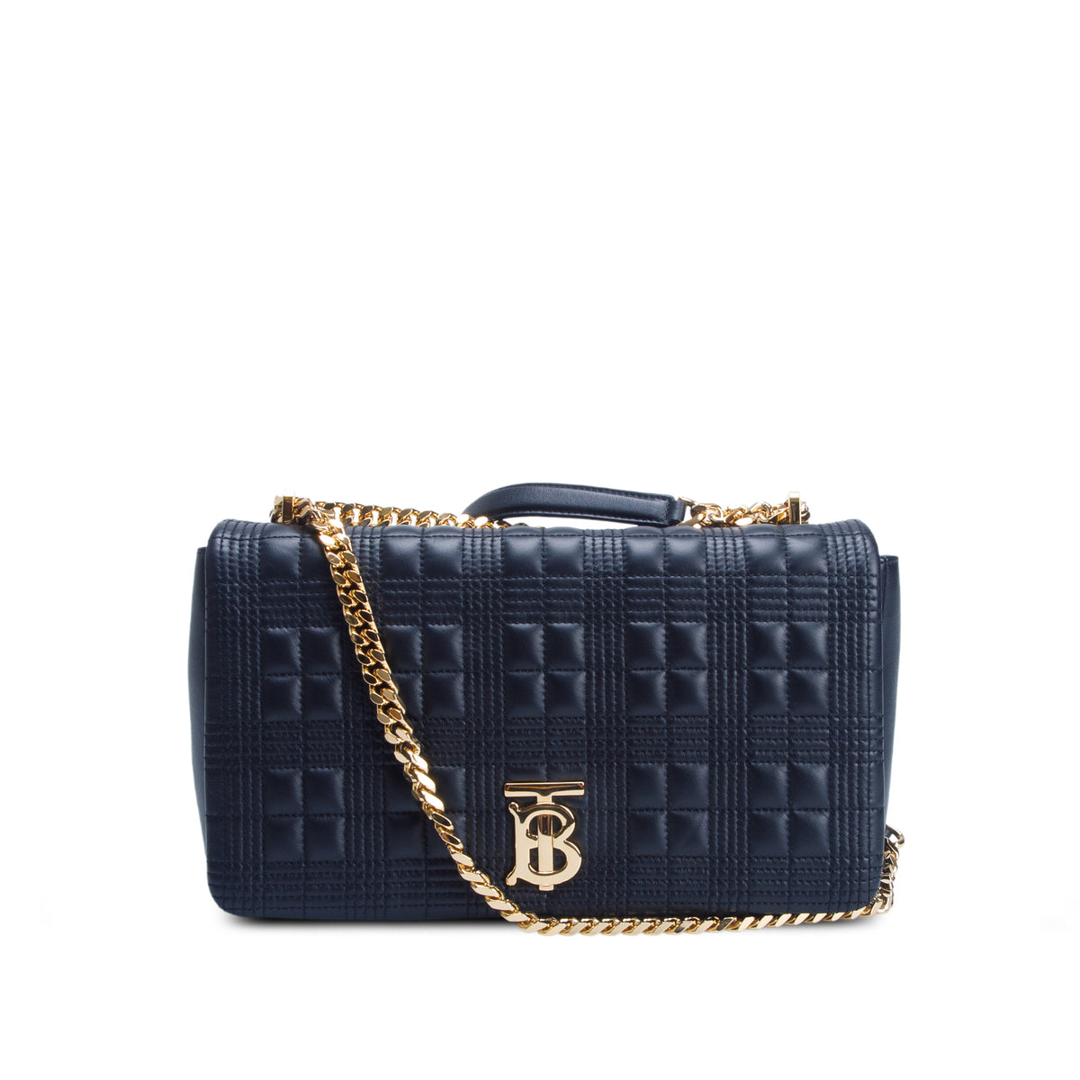 Burberry Black Lambskin Quilted Medium Lola Bag w/ Box