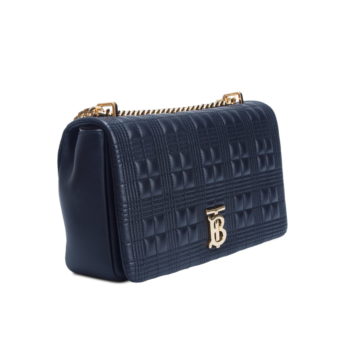Burberry Black Lambskin Quilted Medium Lola Bag w/ Box