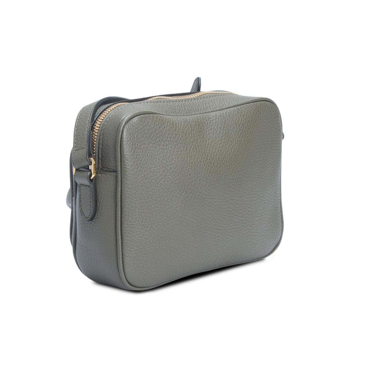 Burberry Green Grainy Leather Small Camera Bag