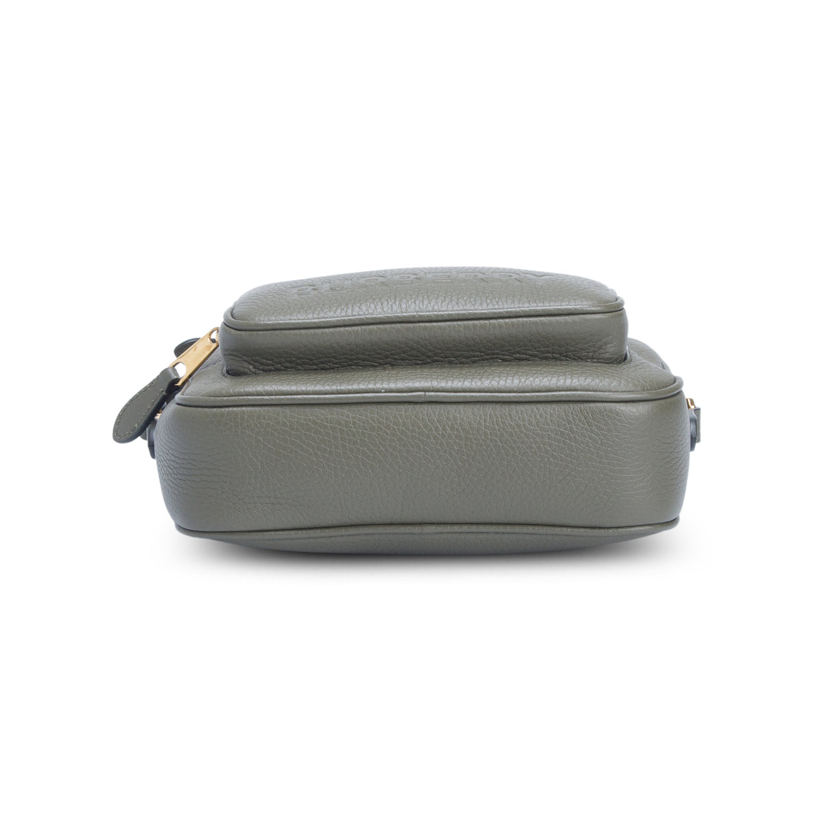 Burberry Green Grainy Leather Small Camera Bag