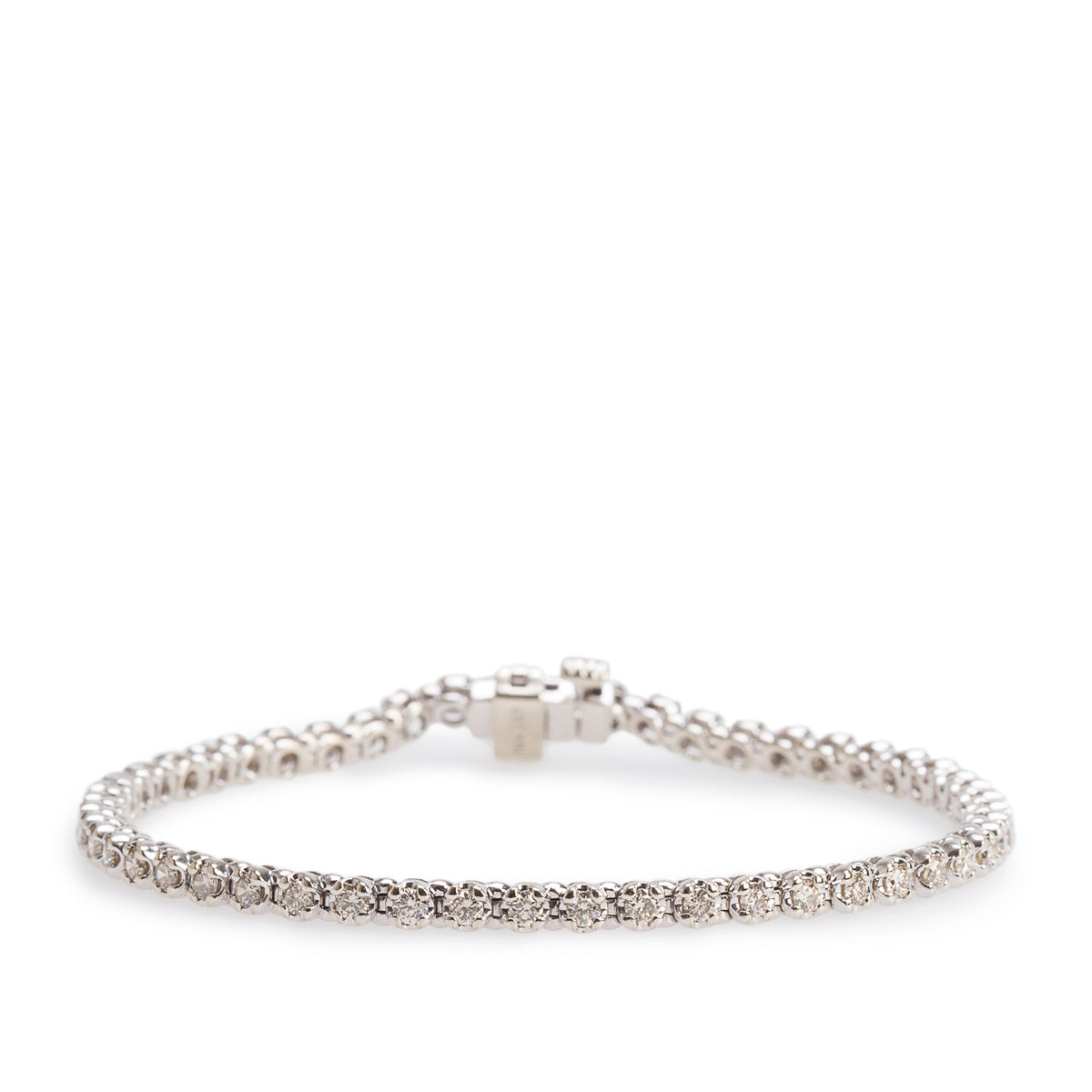10k White Gold 2.08 tcw. Diamond Tennis Bracelet