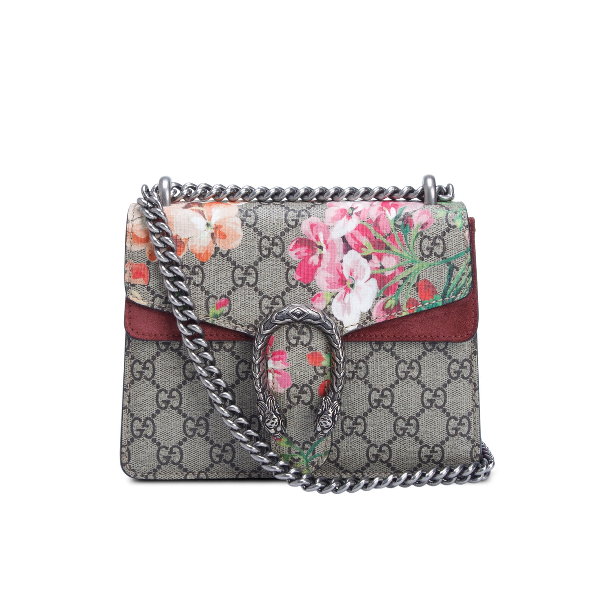 Gucci GG Supreme Monogram Blooms Dionysus Mini Shoulder Bag