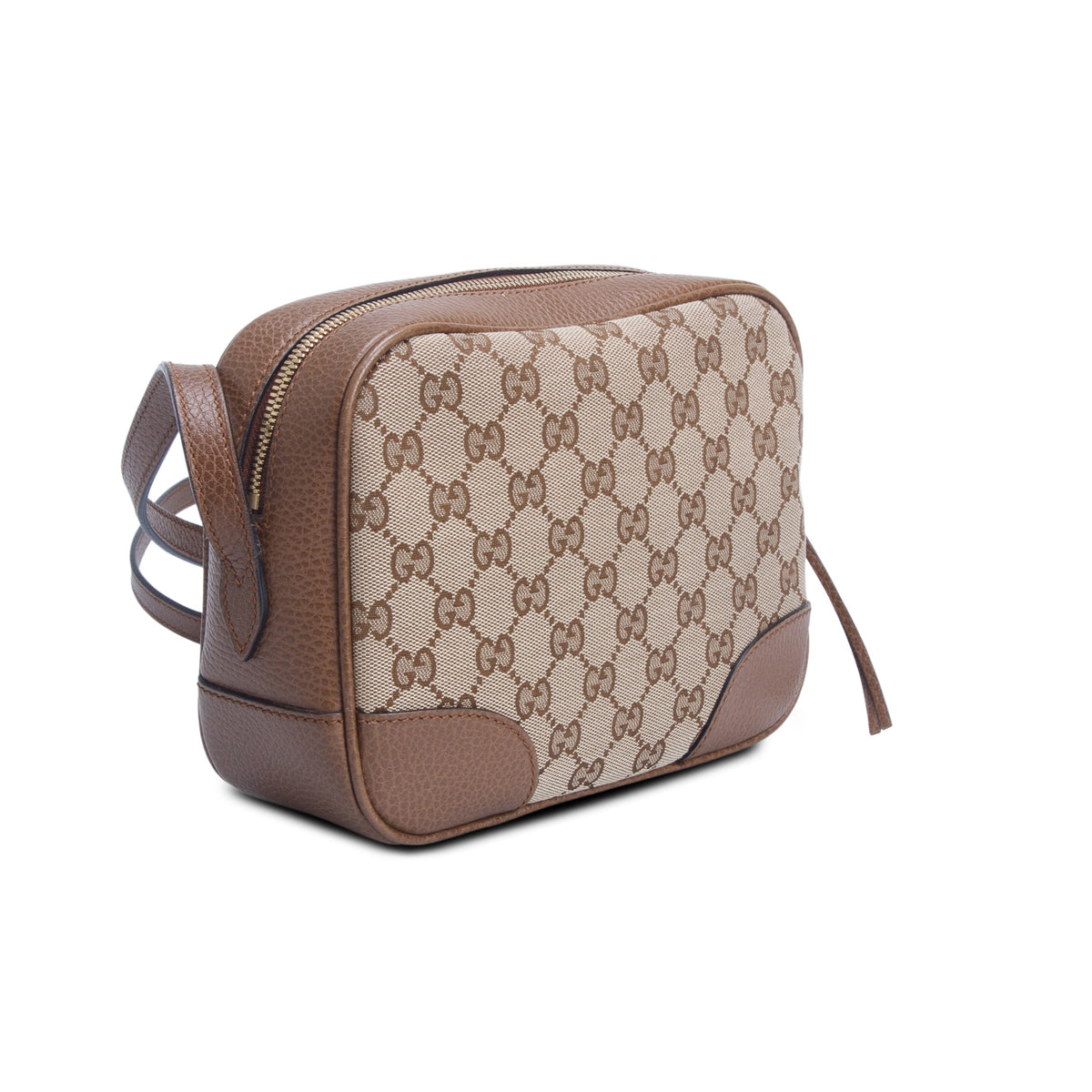 Gucci Brown Monogram Mini Bree Camera Bag