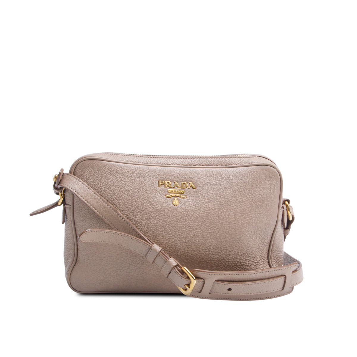 Prada Beige Vitello Phenix Camera Bag