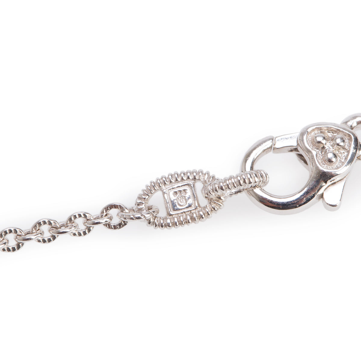 Judith Ripka Sterling Silver Canary Crystal Station Necklace