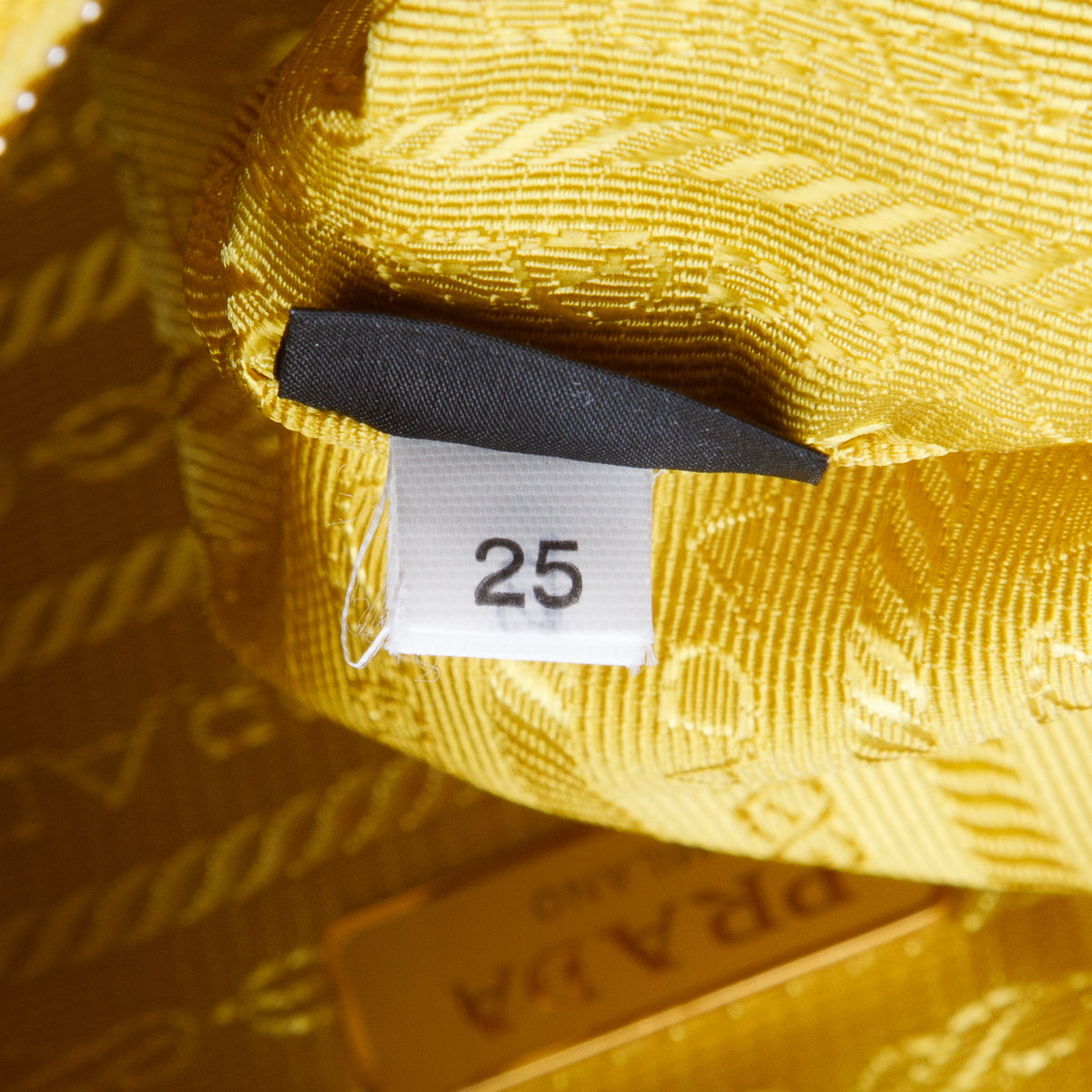 Prada Yellow Saffiano Lux Re-Edition 2005 Shoulder Bag w/ Straps & Authenticity Card