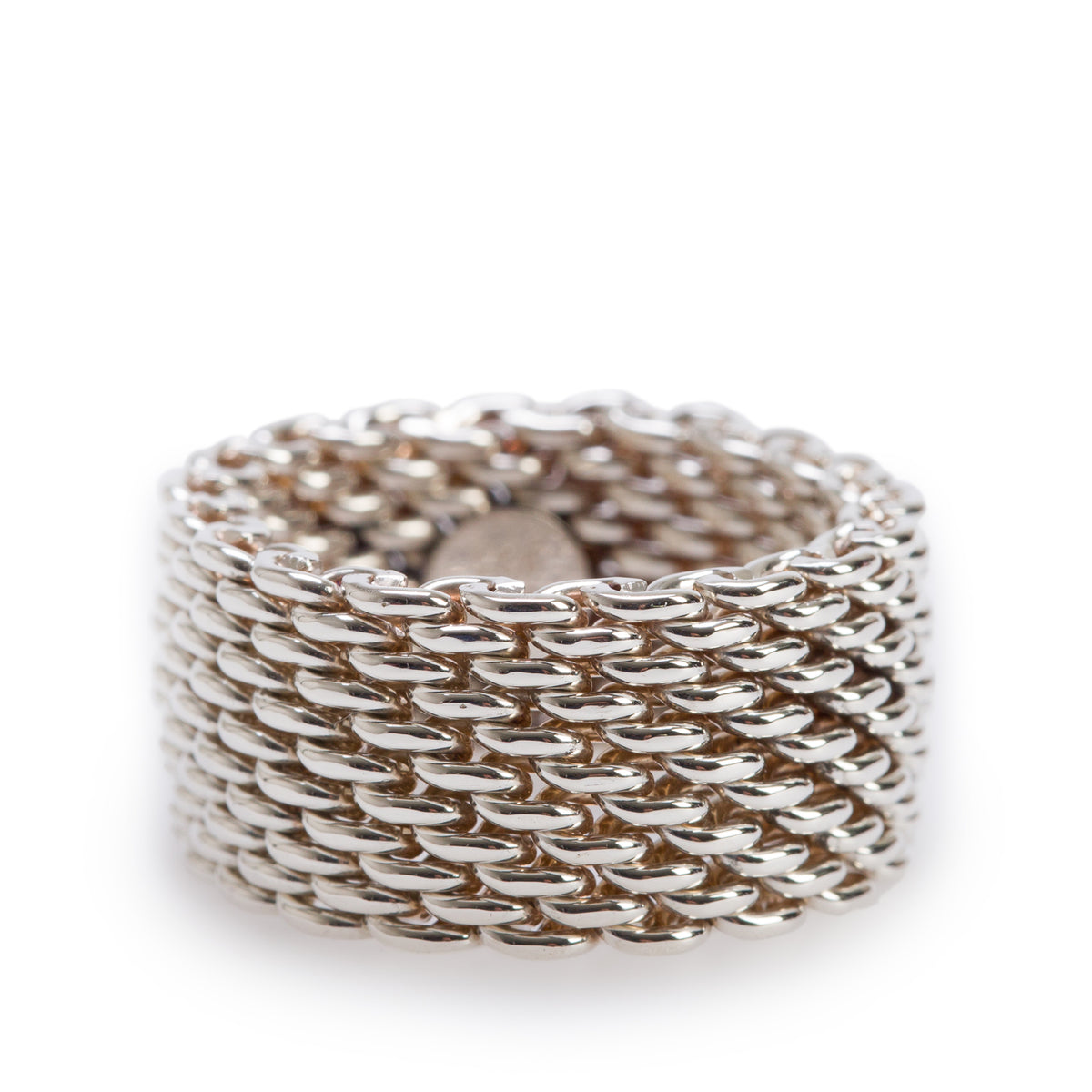 Tiffany & Co. Sterling Silver Somerset Mesh Ring, Size 7