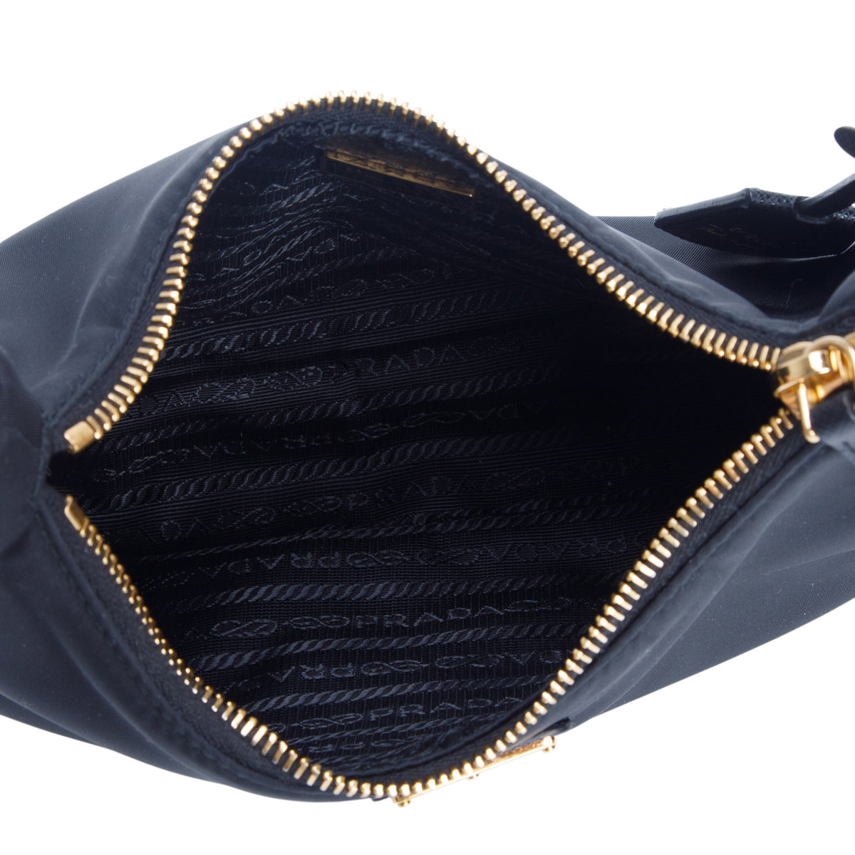 Prada Black Re-Edition 2005 Re-Nylon Bag w/ Box & Straps