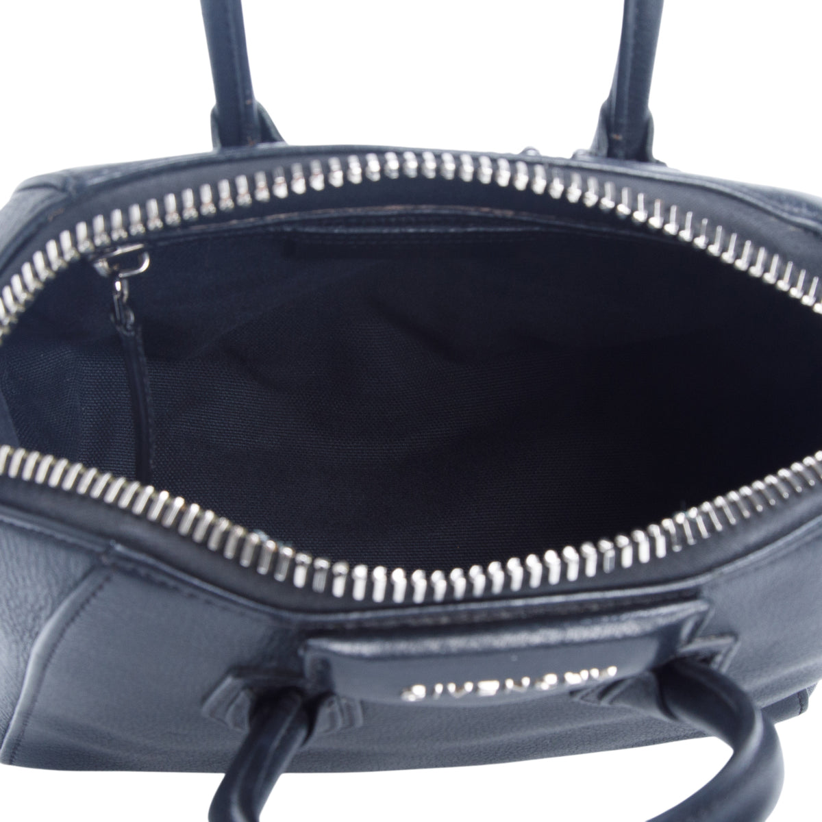 Givenchy Black Leather Mini Antigona Bag w/ Strap