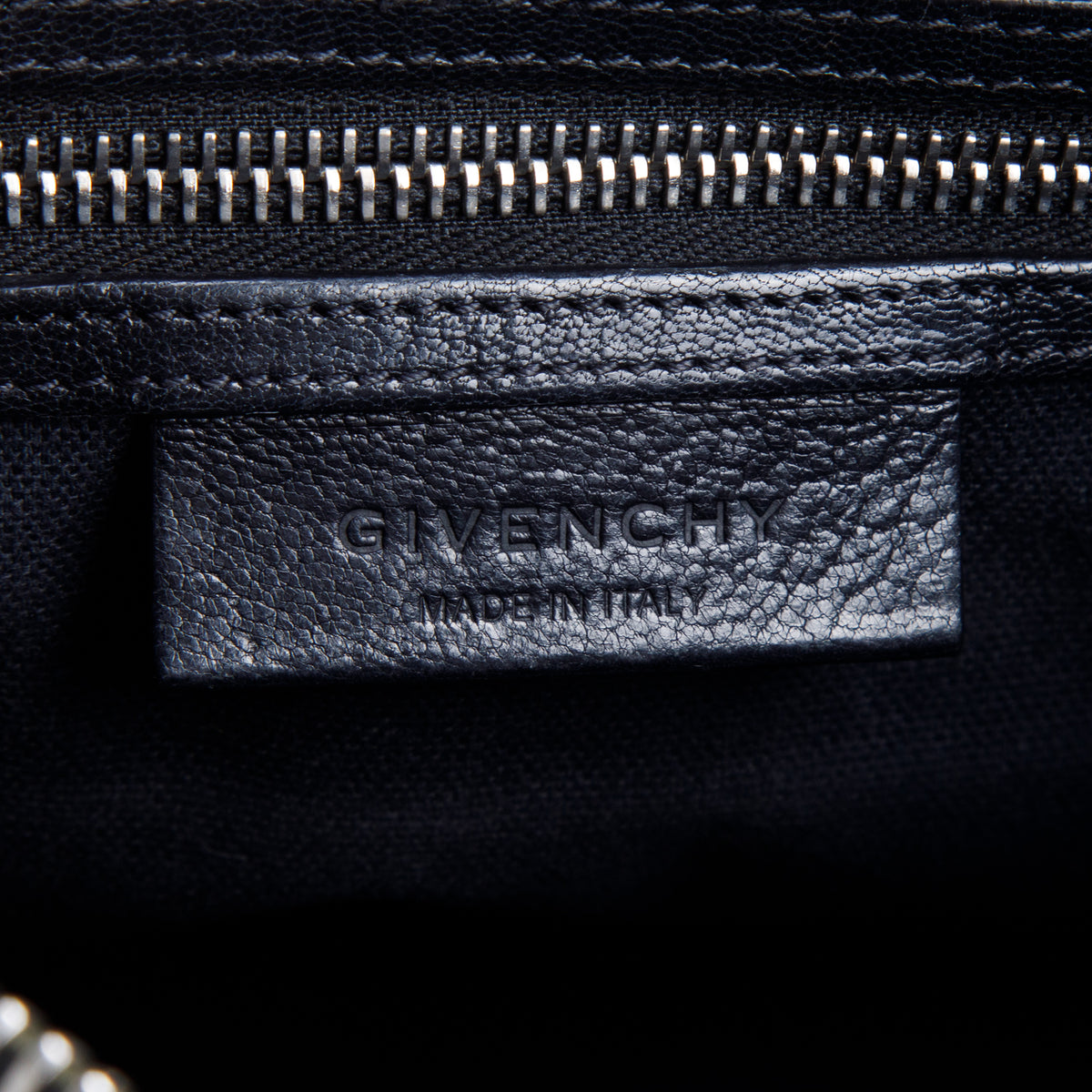 Givenchy Black Leather Mini Antigona Bag w/ Strap