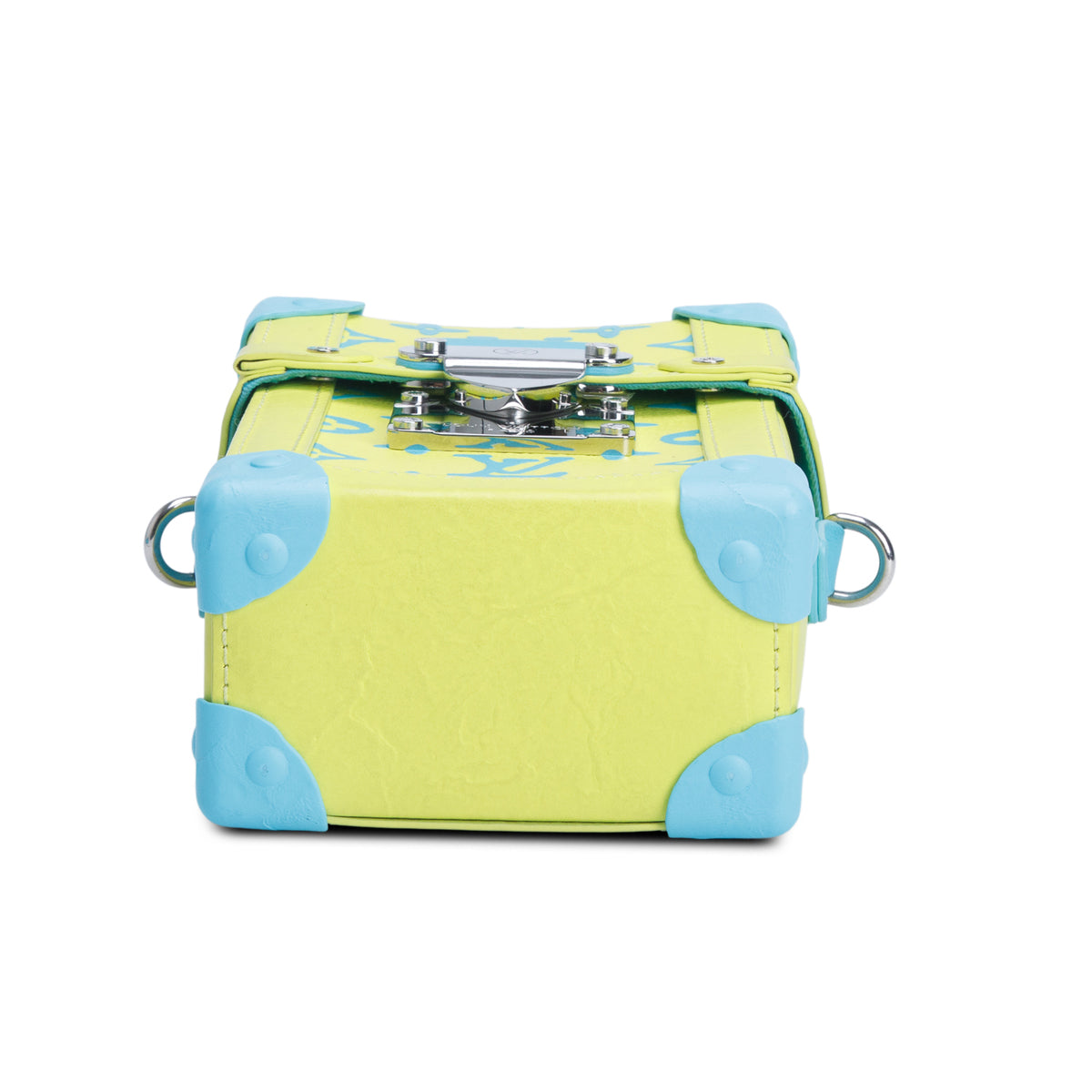 Louis Vuitton 2023 Green/Blue Monogram Playground Vertical Trunk Wearable Wallet w/ Strap