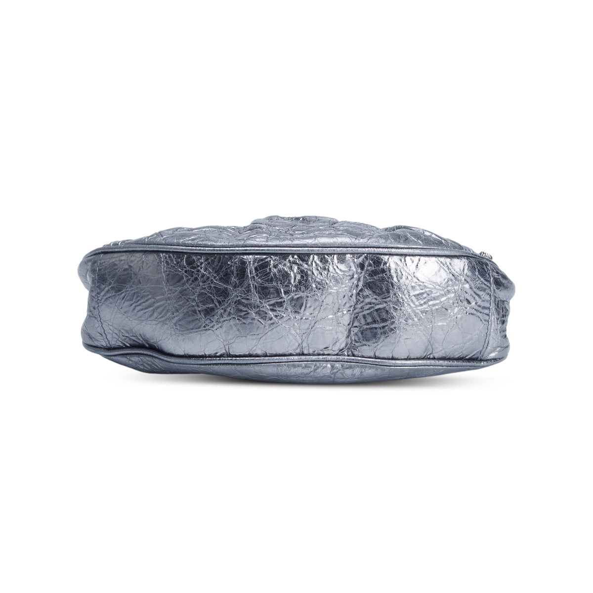 Balenciaga Silver Agneau Arena Le Cagole Shoulder Bag XS w/ Box