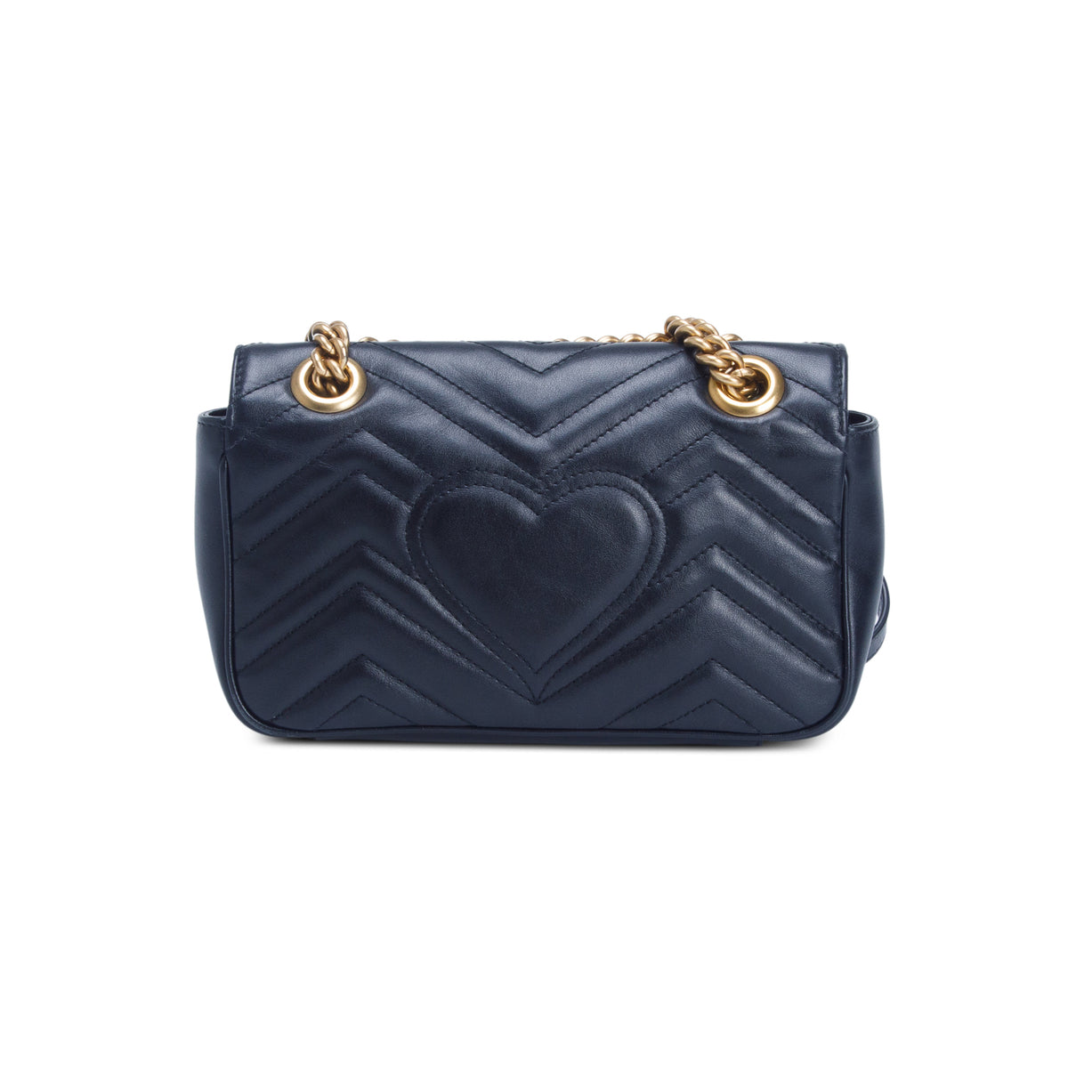 Gucci Black GG Marmont Matelasse Small Shoulder Bag