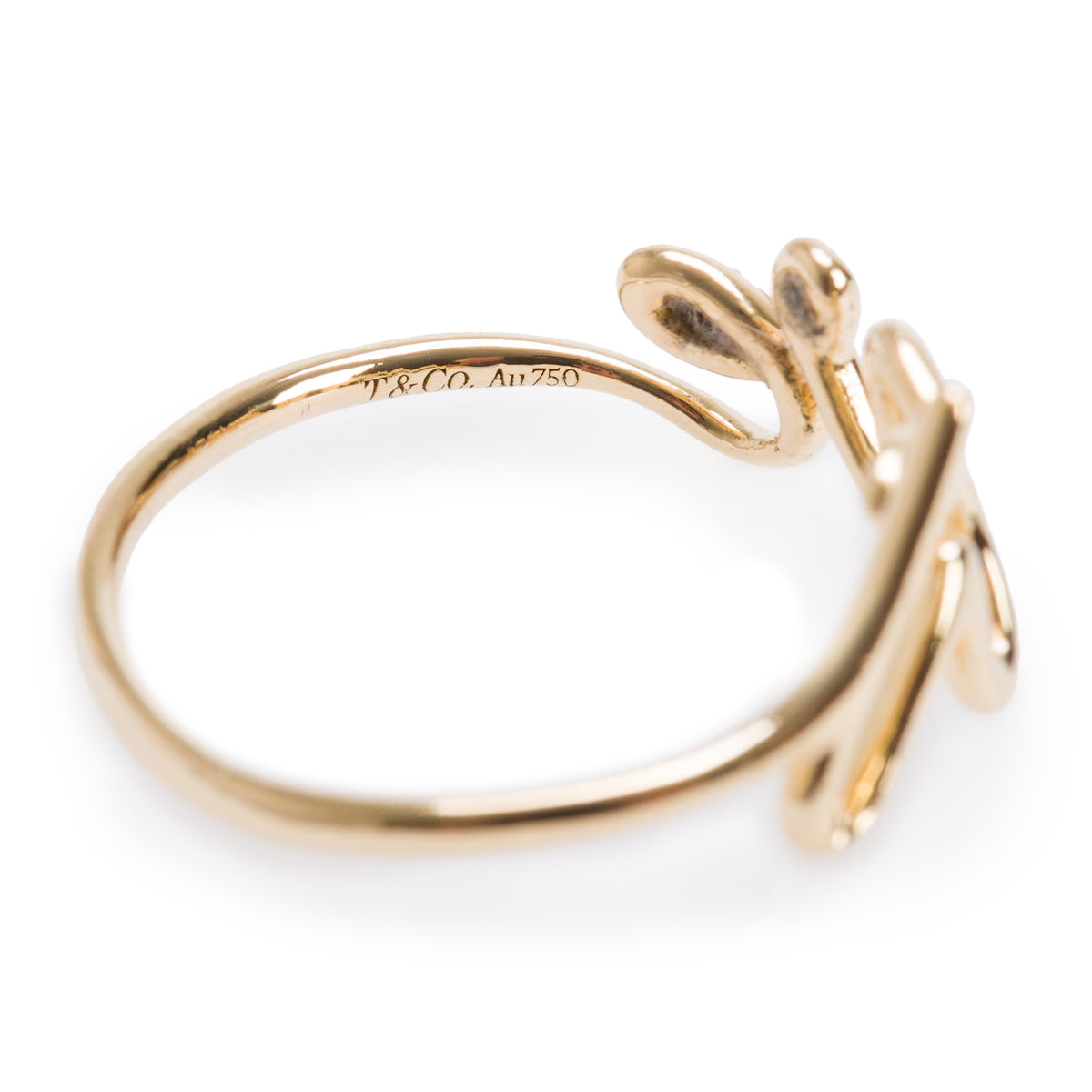 Tiffany & Co. Paloma Picasso 18K Yellow Gold Graffiti Love Ring, Small Model, Size 7