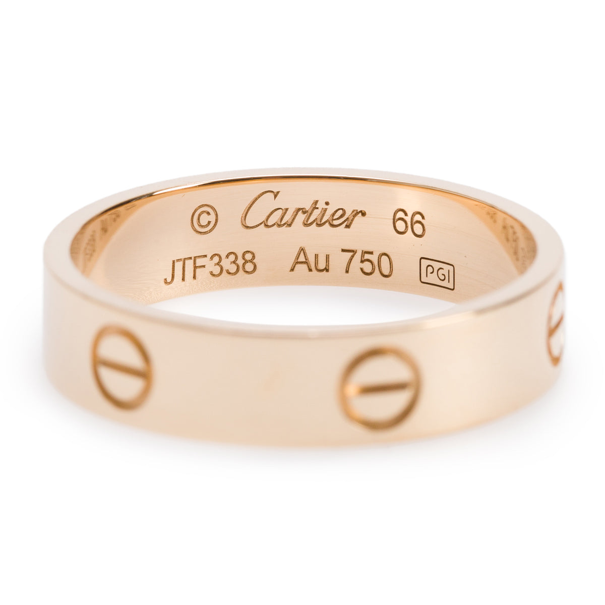 Cartier 18k Yellow Gold 5.5 MM Love Ring, Classic Model, Size 66 11.5