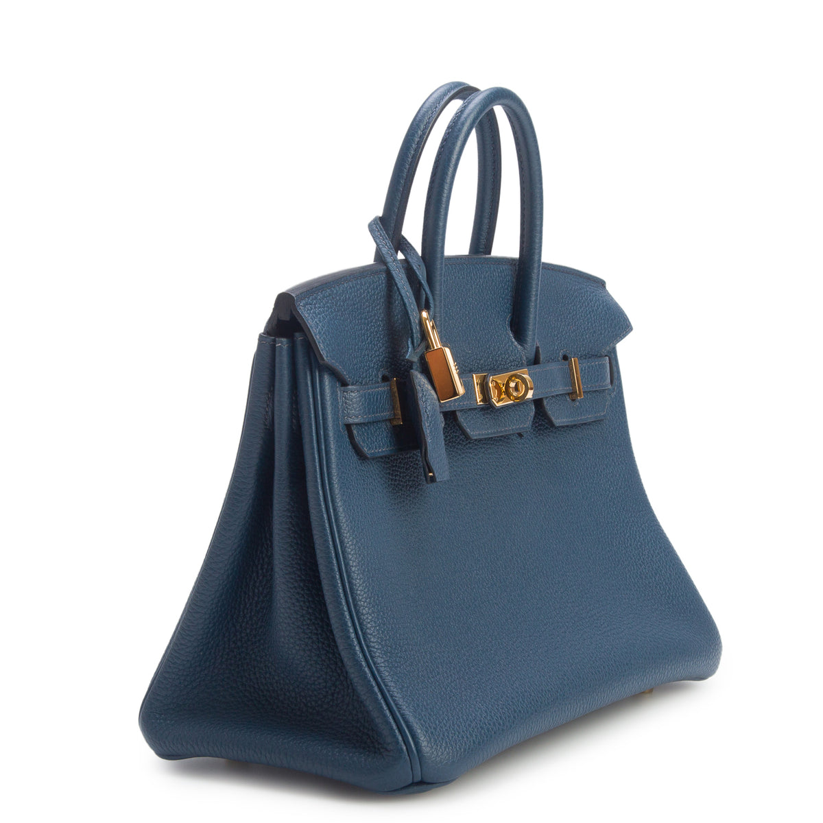 Hermes 2021 Bleu de Prusse Togo Calfskin Birkin 25 w/ Box