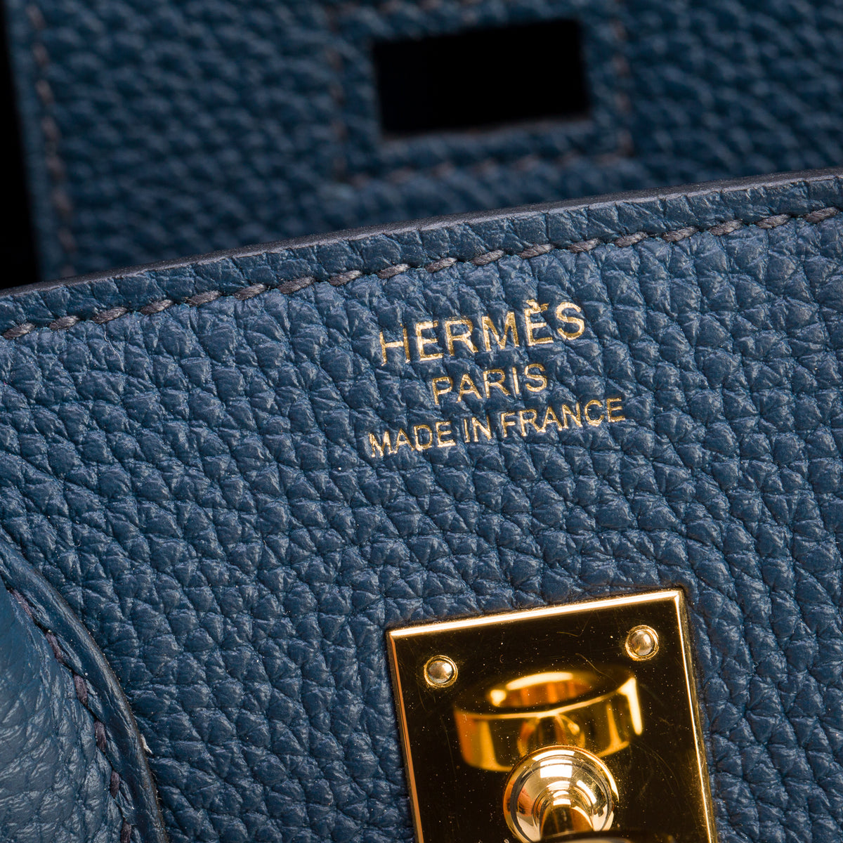 Hermes 2021 Bleu de Prusse Togo Calfskin Birkin 25 w/ Box