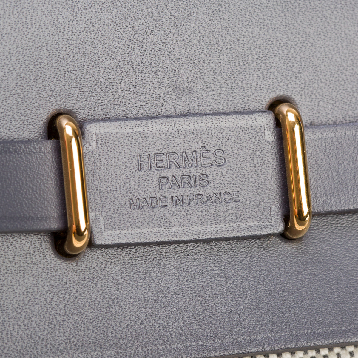 Hermes 2026 Ecru/Ardoise Military Toile Vache Hunter Herbag Zip Retourne 20 w/ Box & Receipt