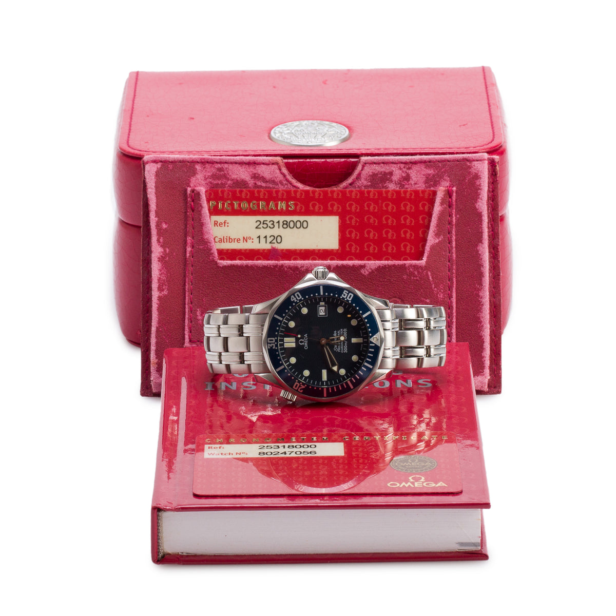 Omega Stainless Steel James Bond Seamaster Diver Chronometer 300M 41 MM Automatic Watch Blue Dial w/ Box & Papers