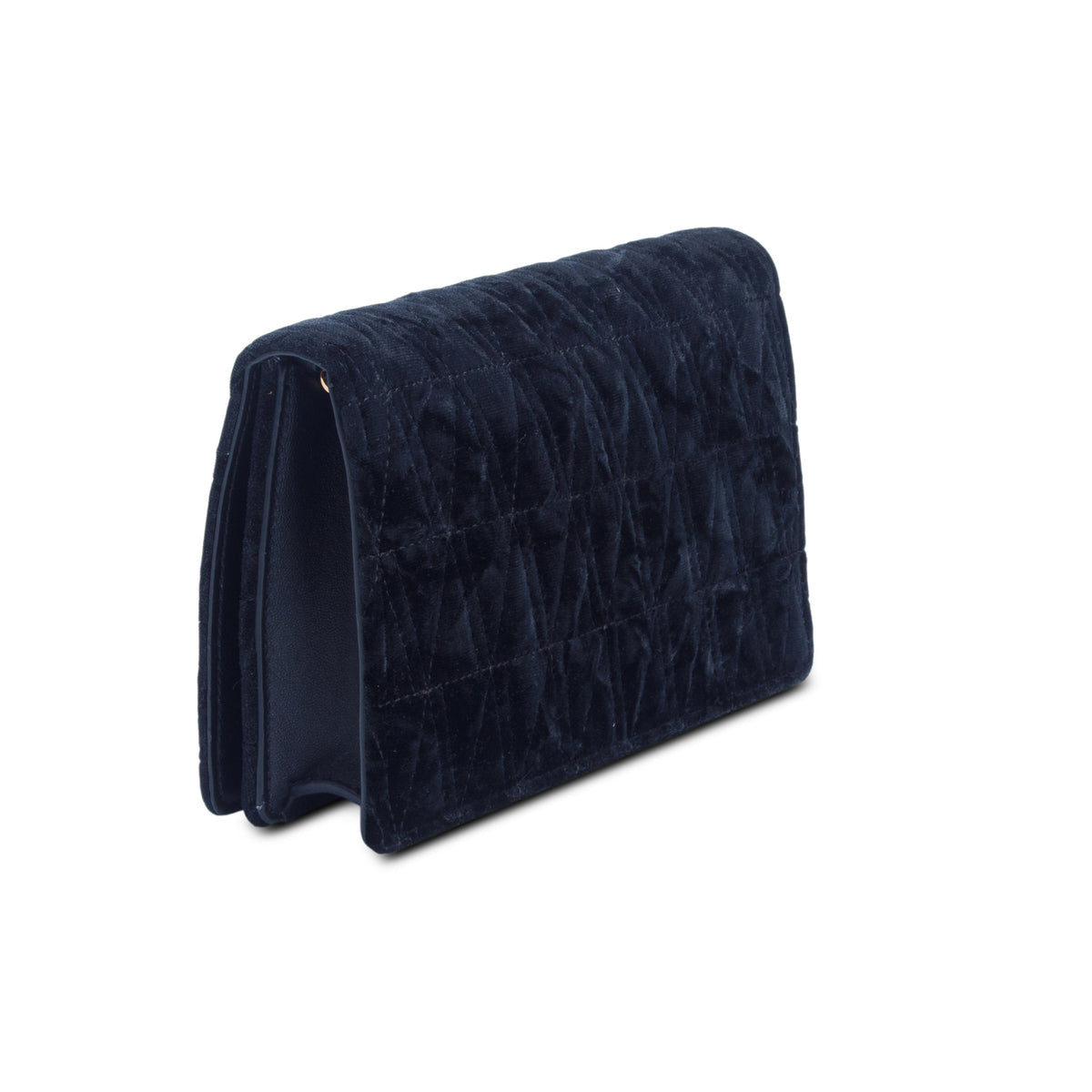 Versace Black Velvet Vitrus Clutch w/ Strap