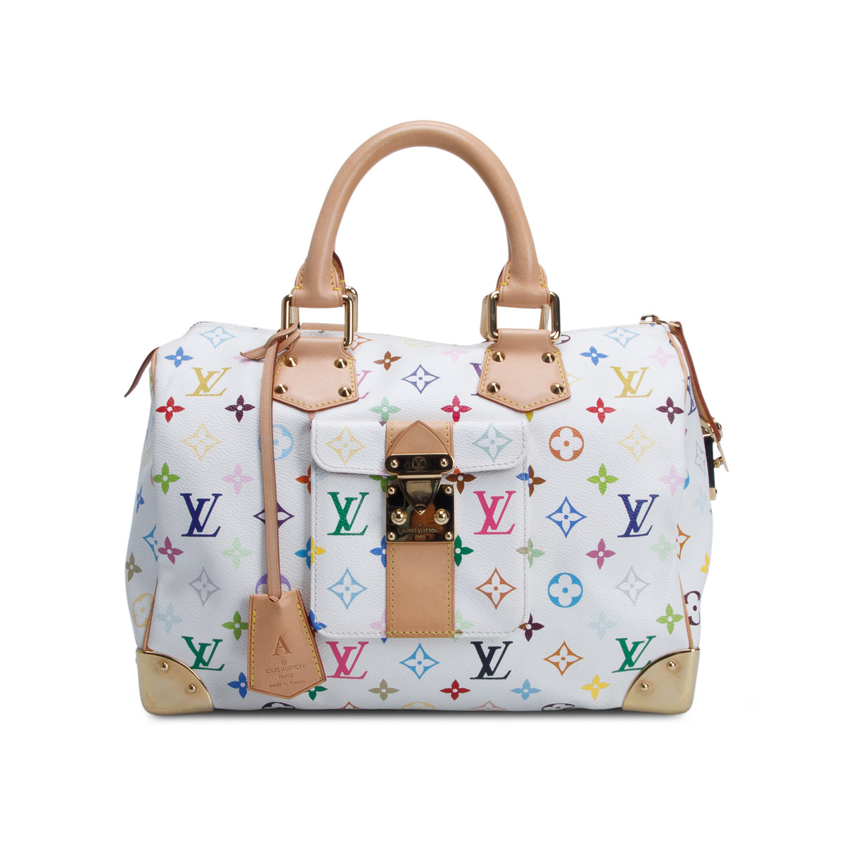 Louis Vuitton White Monogram Multicolore Speedy 30