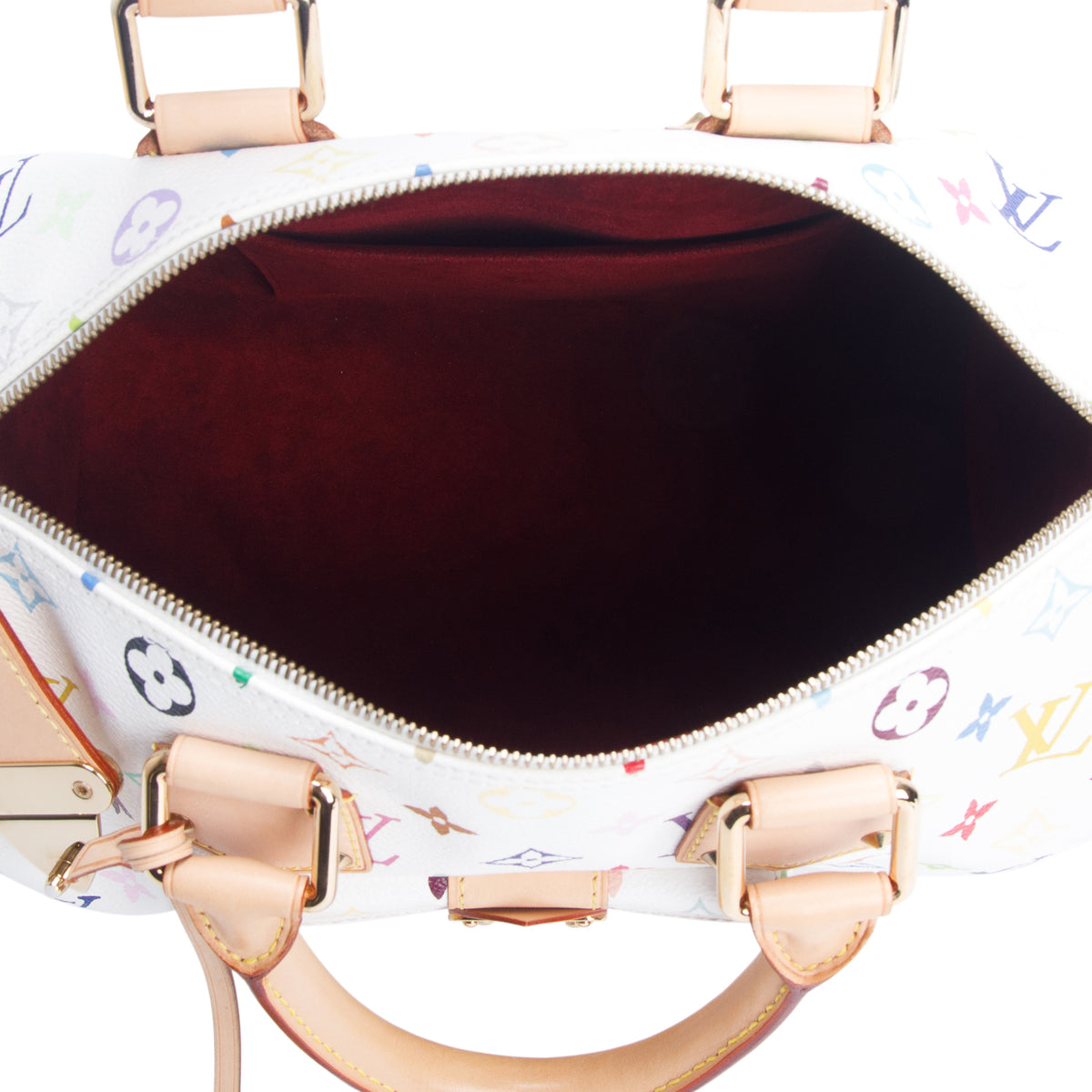 Louis Vuitton White Monogram Multicolore Speedy 30